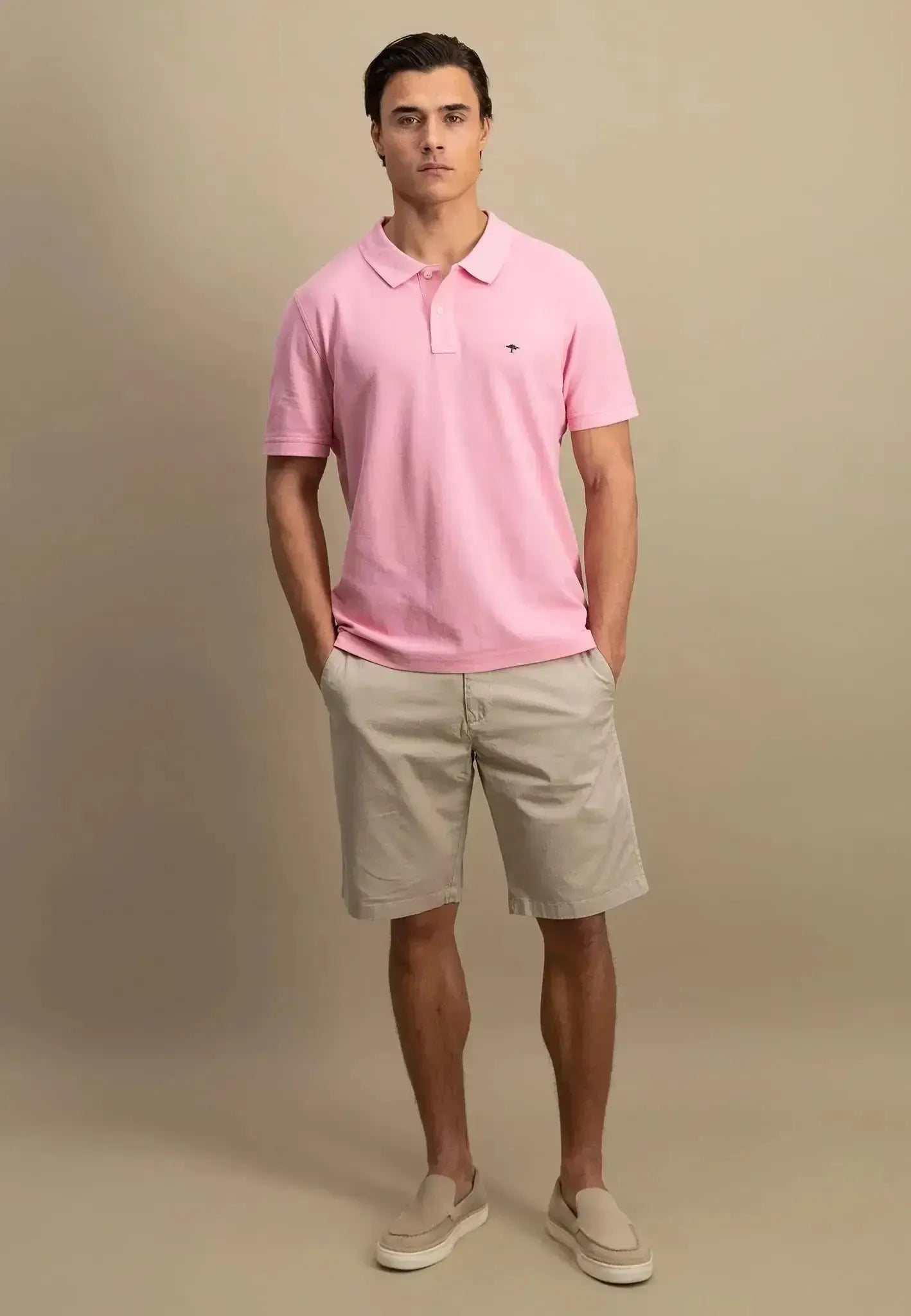 Fynch - Hatton Mens Premium Cotton Polo Shirt Peony | Studio DOS