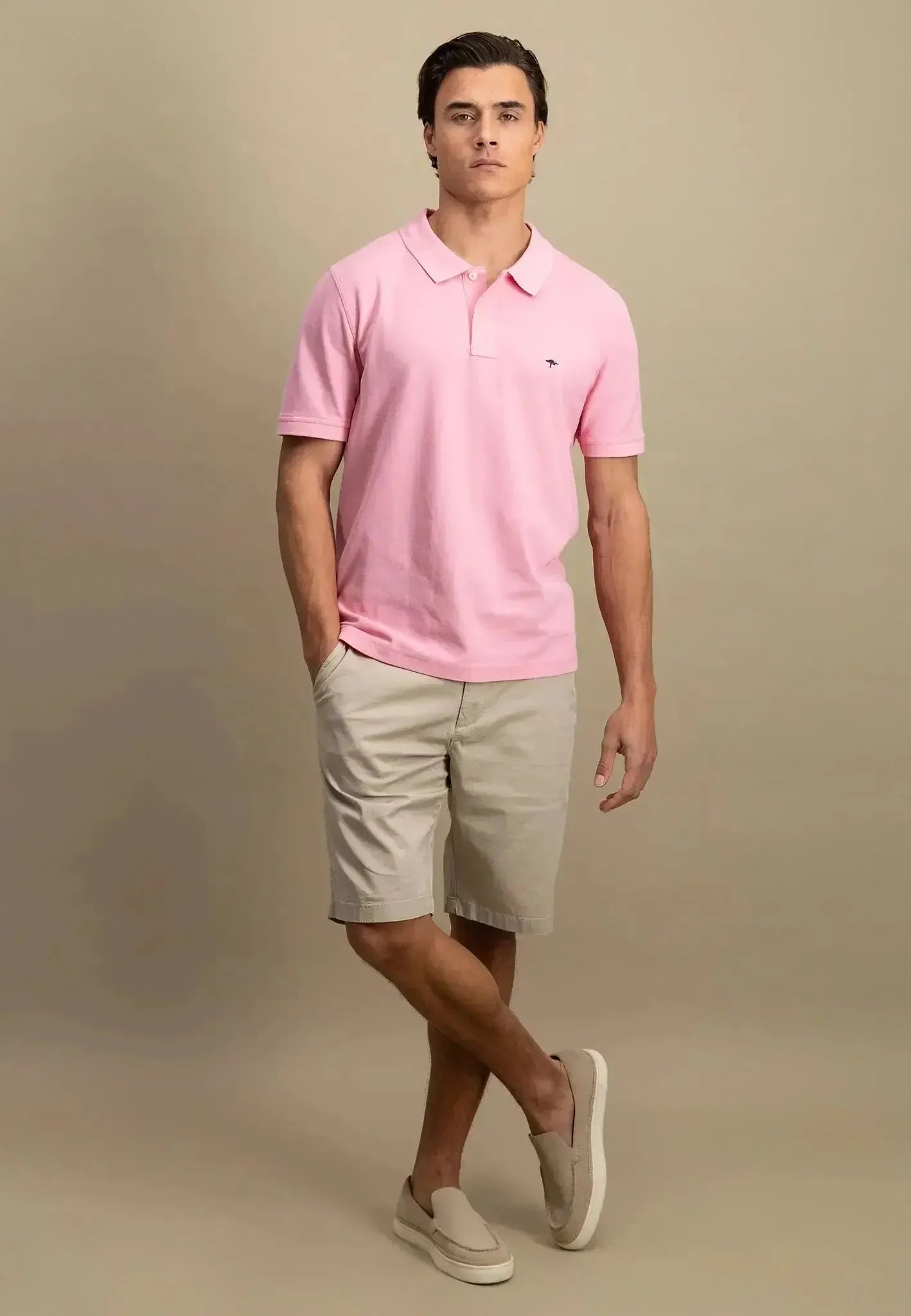 Fynch - Hatton Mens Premium Cotton Polo Shirt Peony | Studio DOS