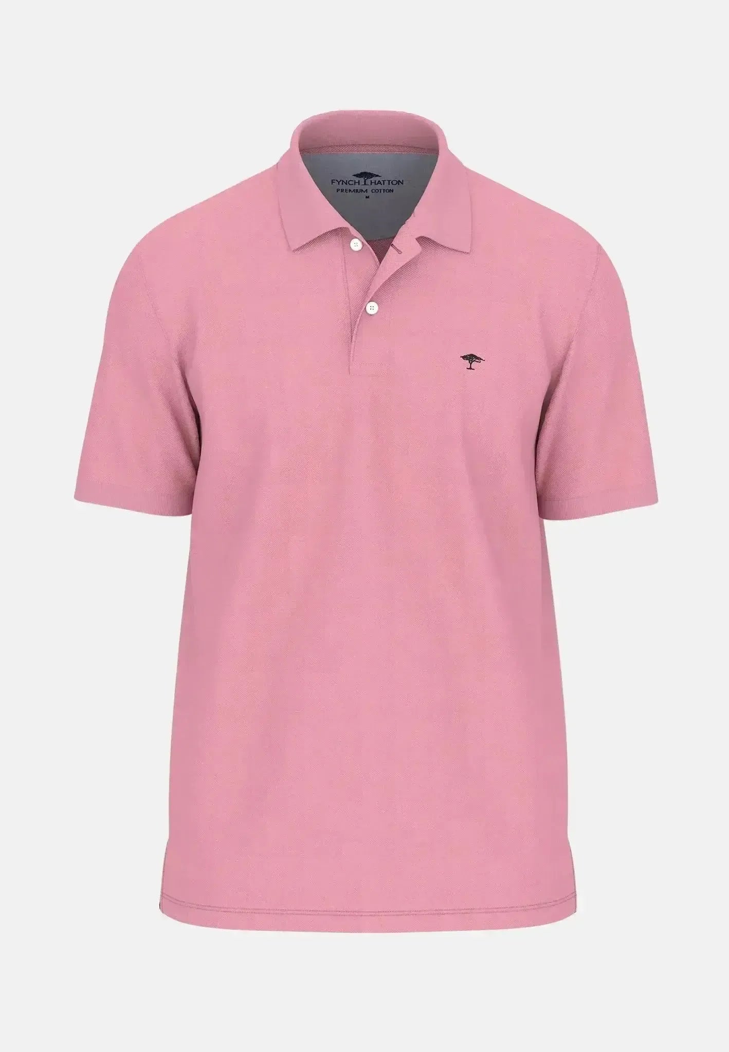 Fynch - Hatton Mens Premium Cotton Polo Shirt Peony | Studio DOS