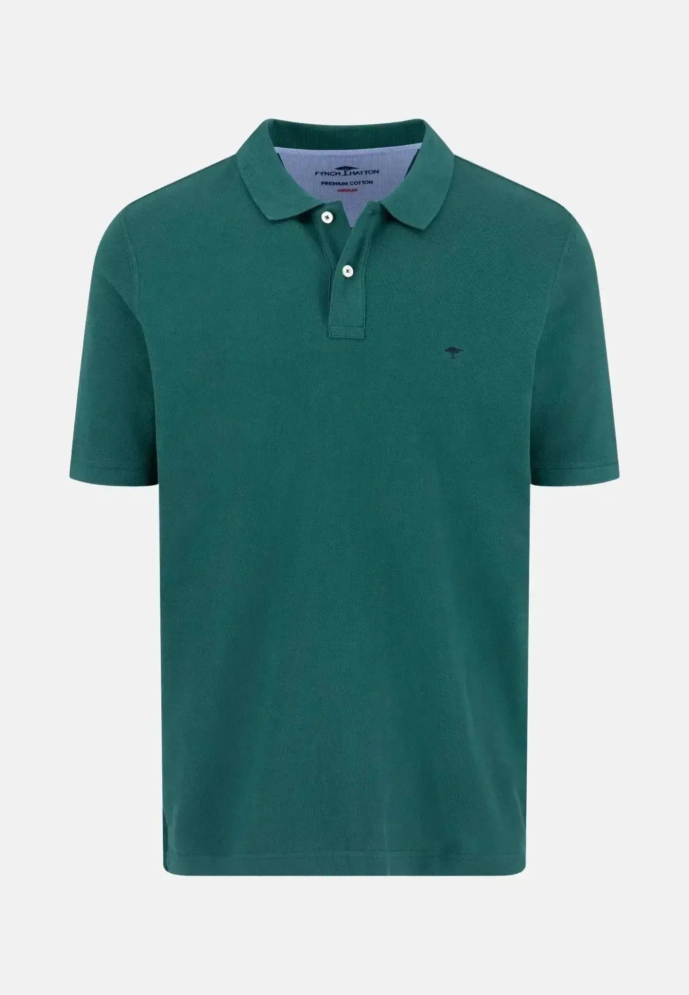 Fynch - Hatton Mens Premium Cotton Polo Shirt Pine Green | Studio DOS