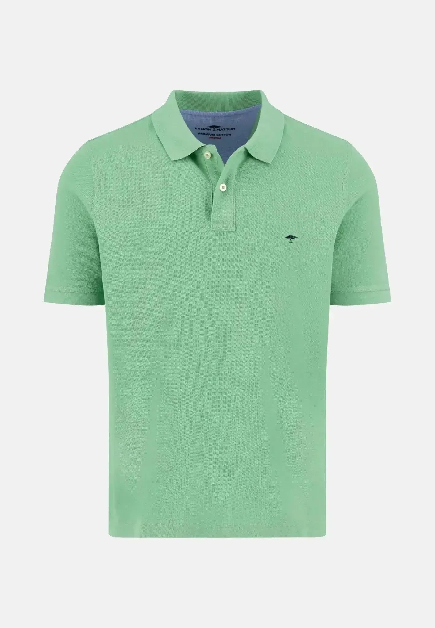 Fynch - Hatton Mens Premium Cotton Polo Shirt Turf Green | Studio DOS