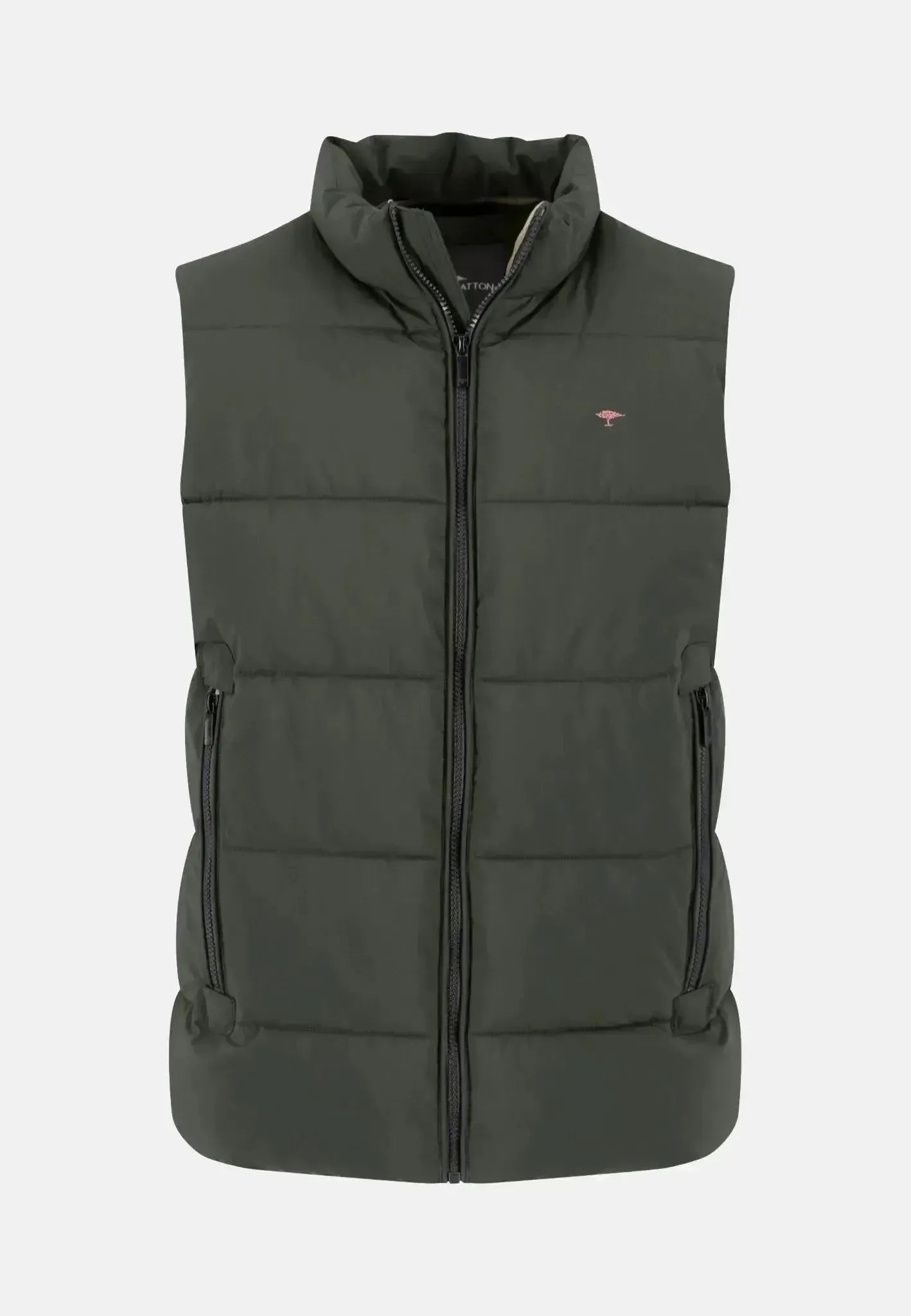 Fynch - Hatton Mens Puffer Gilet Vest Dusty Forest | Studio DOS