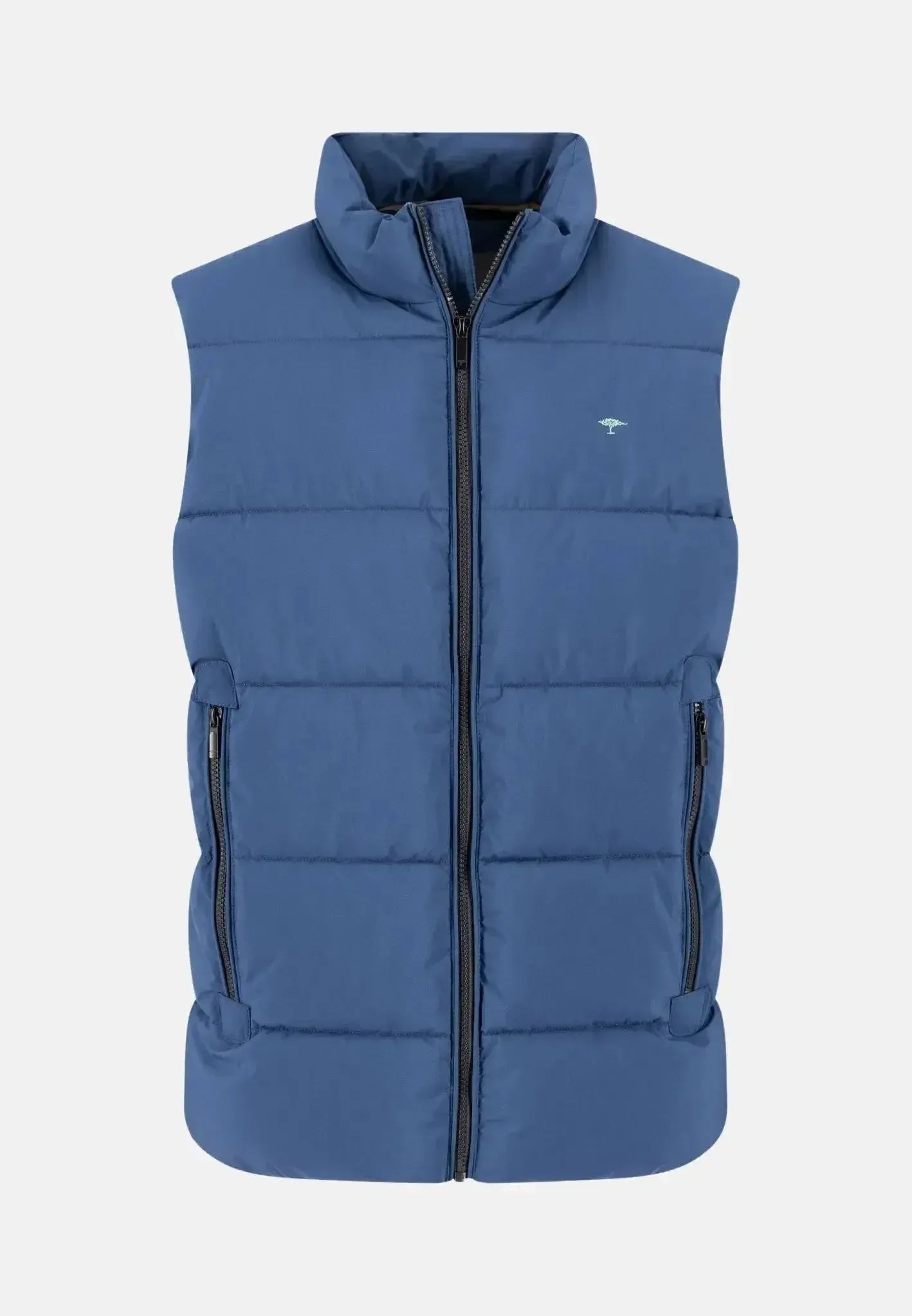 Fynch - Hatton Mens Puffer Gilet Vest Misty Blue | Studio DOS