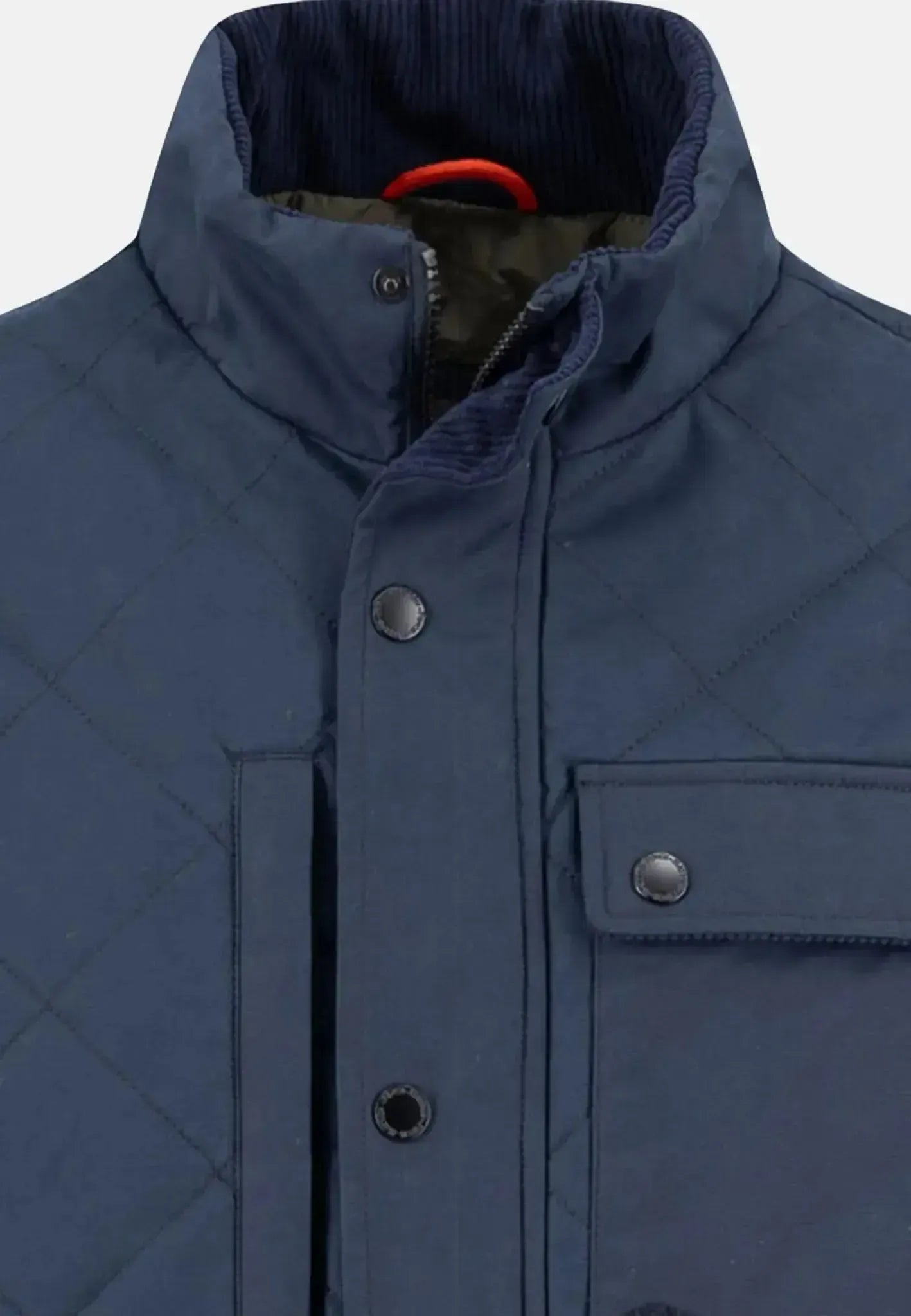 Fynch - Hatton Mens Quilted Field Jacket Dark Navy | Studio DOS