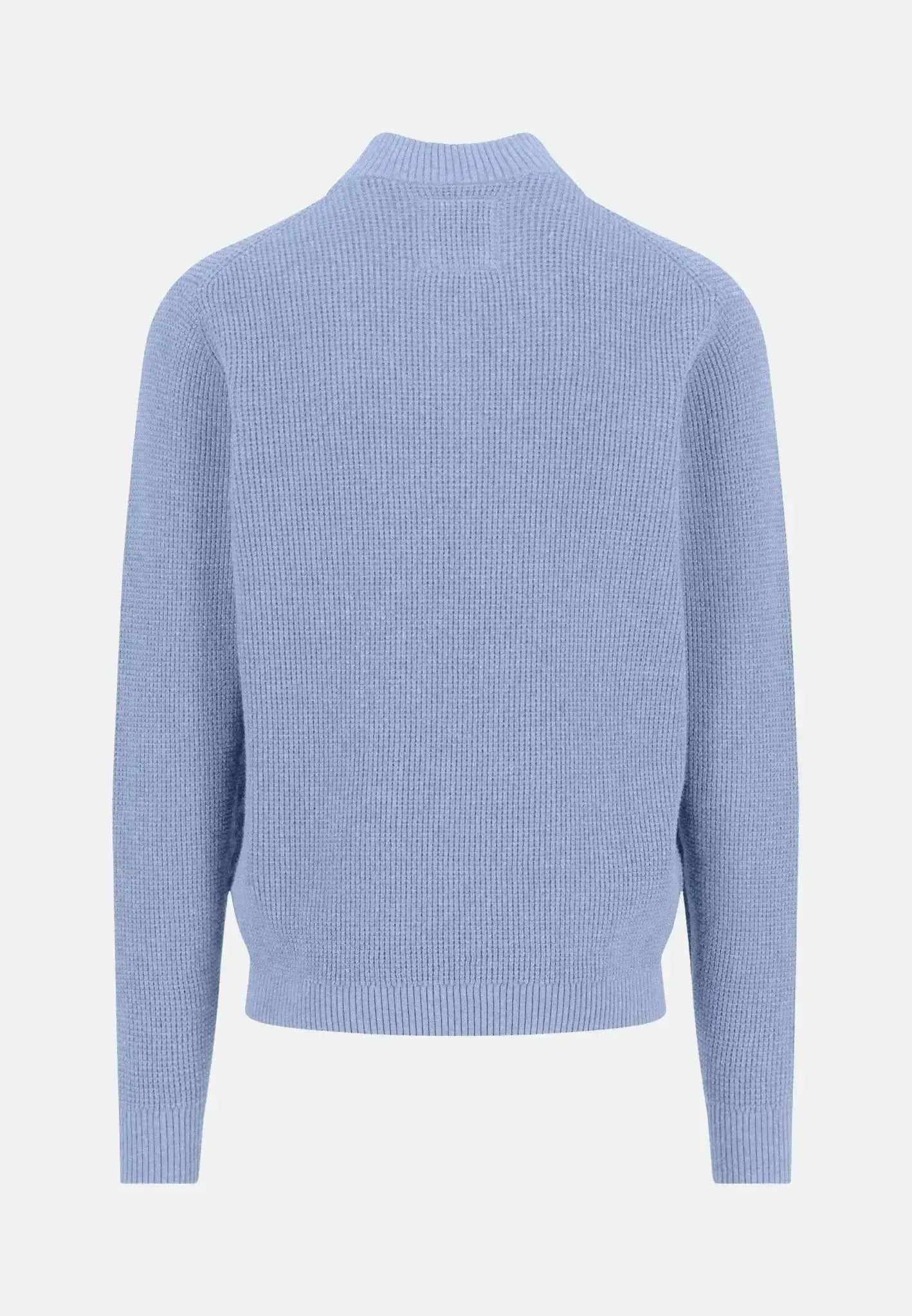 Fynch - Hatton Mens Structured Cotton 1/4 Zip Knit New Breeze | Studio DOS