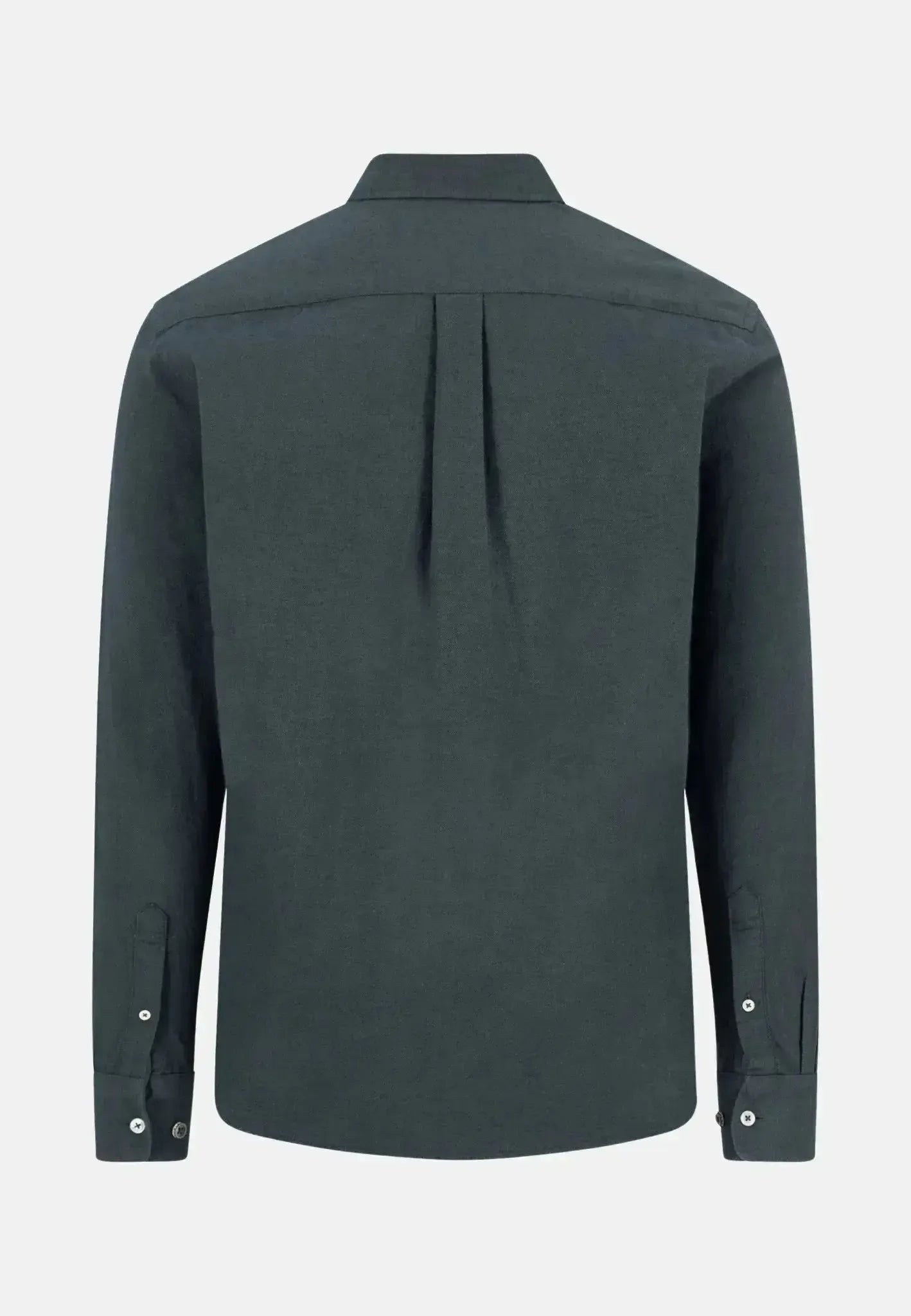 Fynch - Hatton Mens Winter Solid Button Down Shirt Dark Ivy | Studio DOS