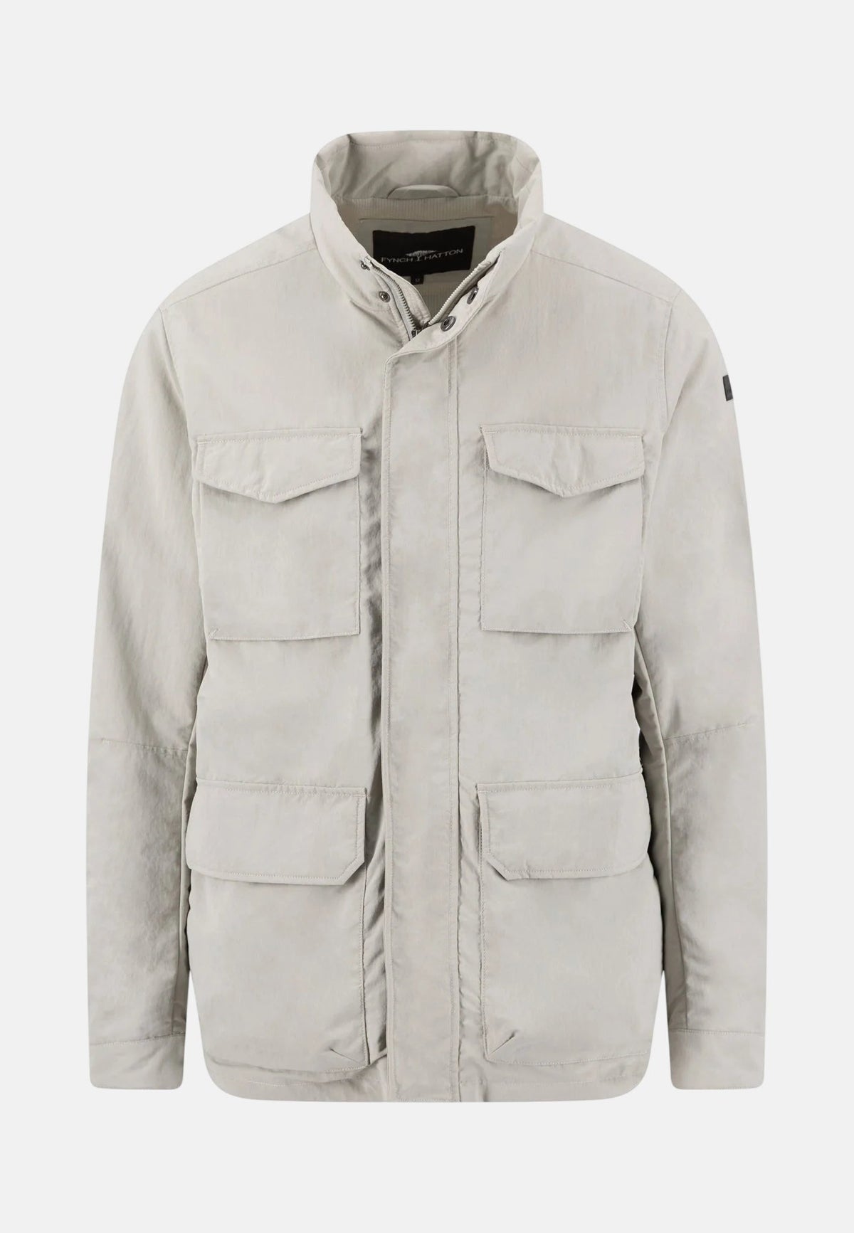 Fynch-Hatton Stand Collar Field Jacket Cement | Studio DOS