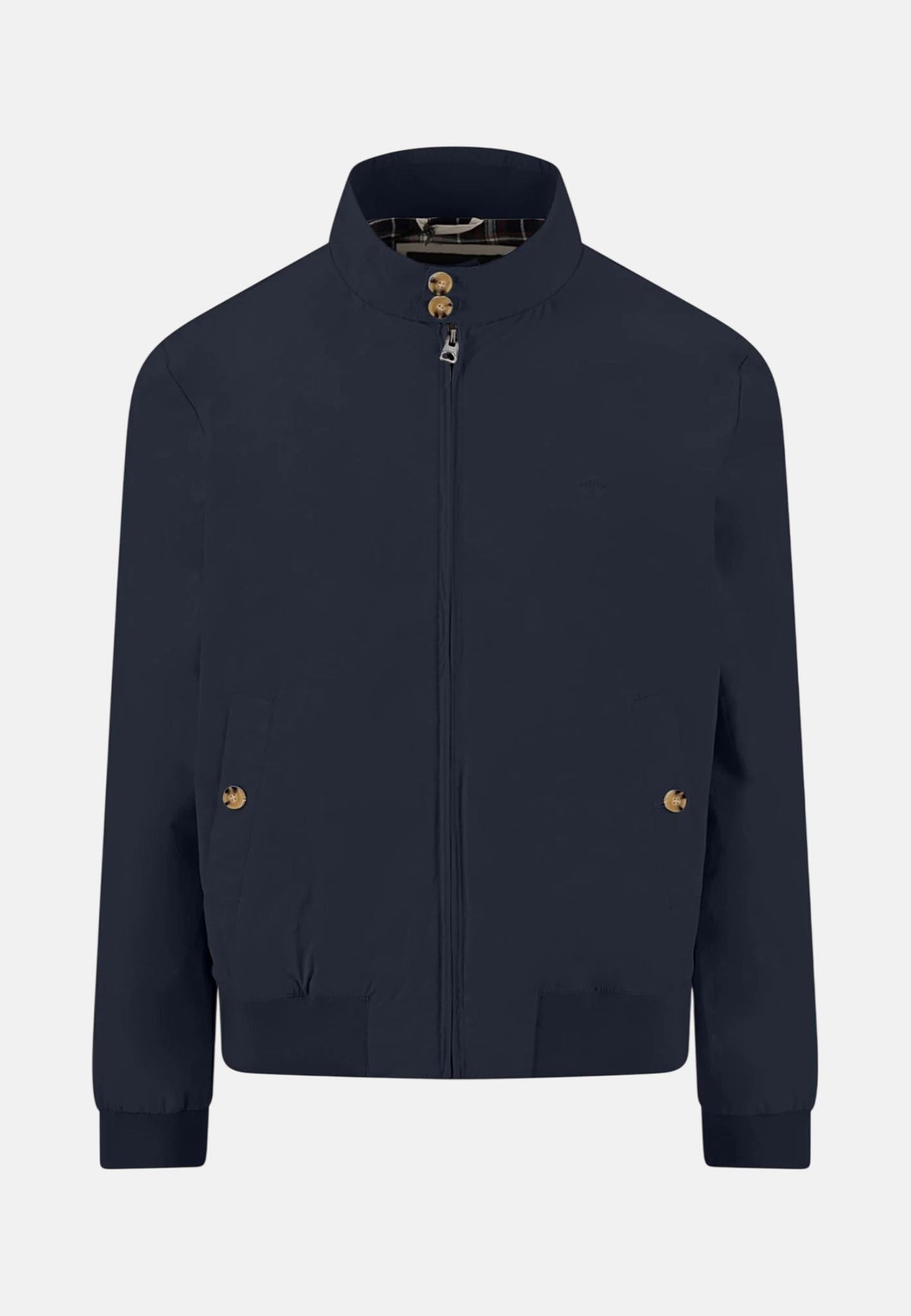 Fynch-Hatton Stand Collar Harrington Jacket Dark Navy | Studio DOS