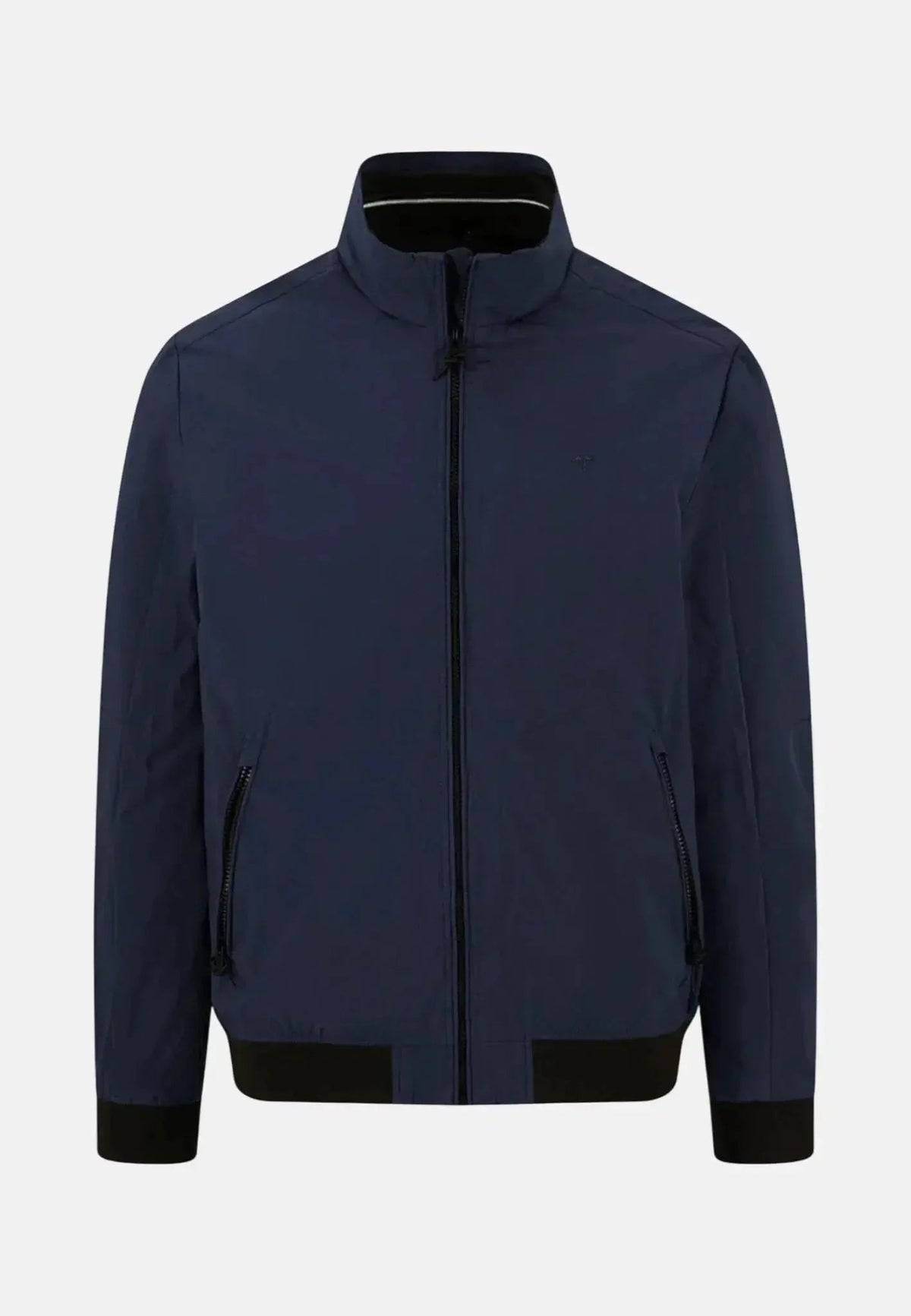 Fynch-Hatton Stand Collar Zipped Pocket Jacket Dark Navy | Studio DOS