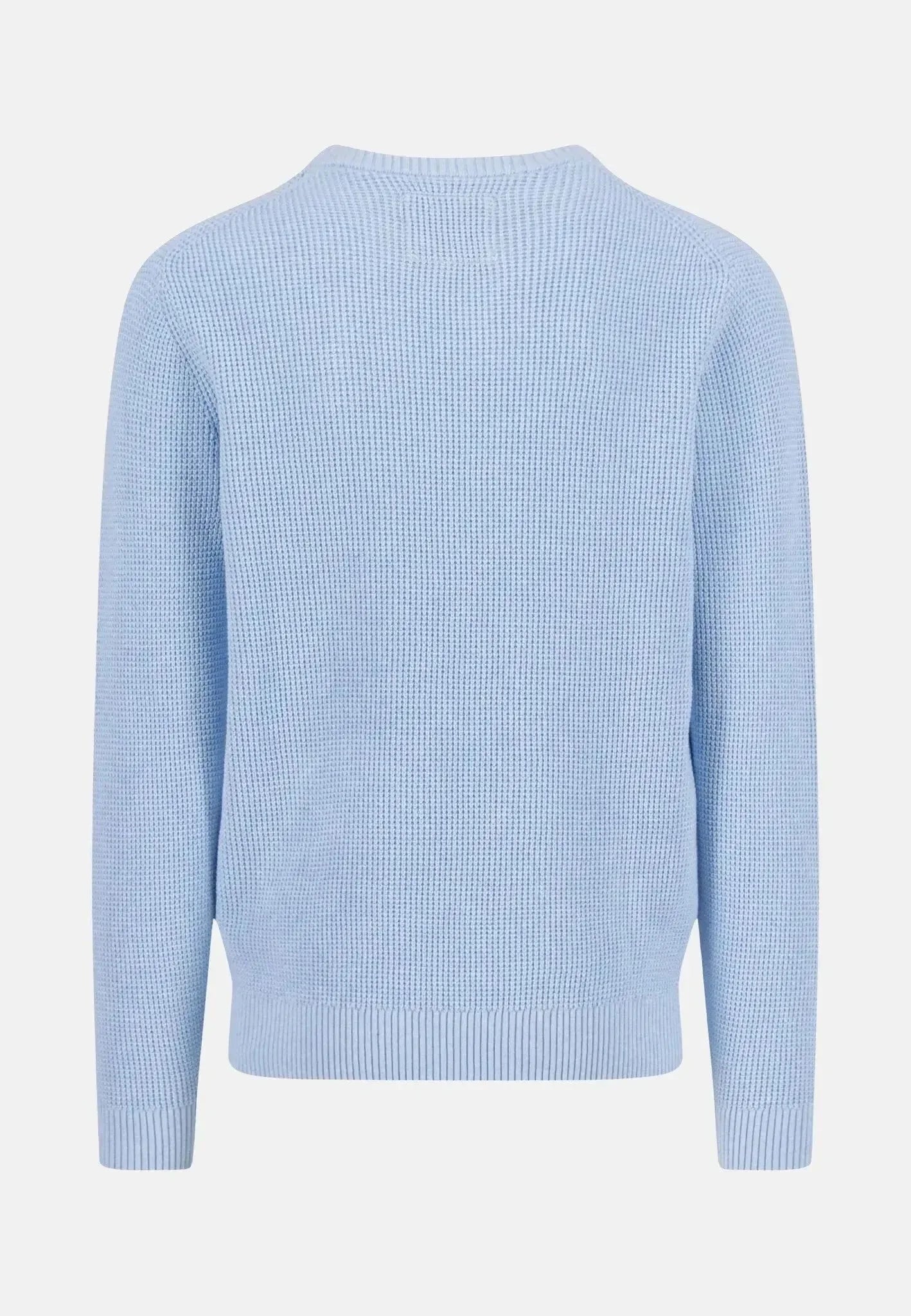 Fynch-Hatton Structured Cotton Crewneck Knit New Breeze