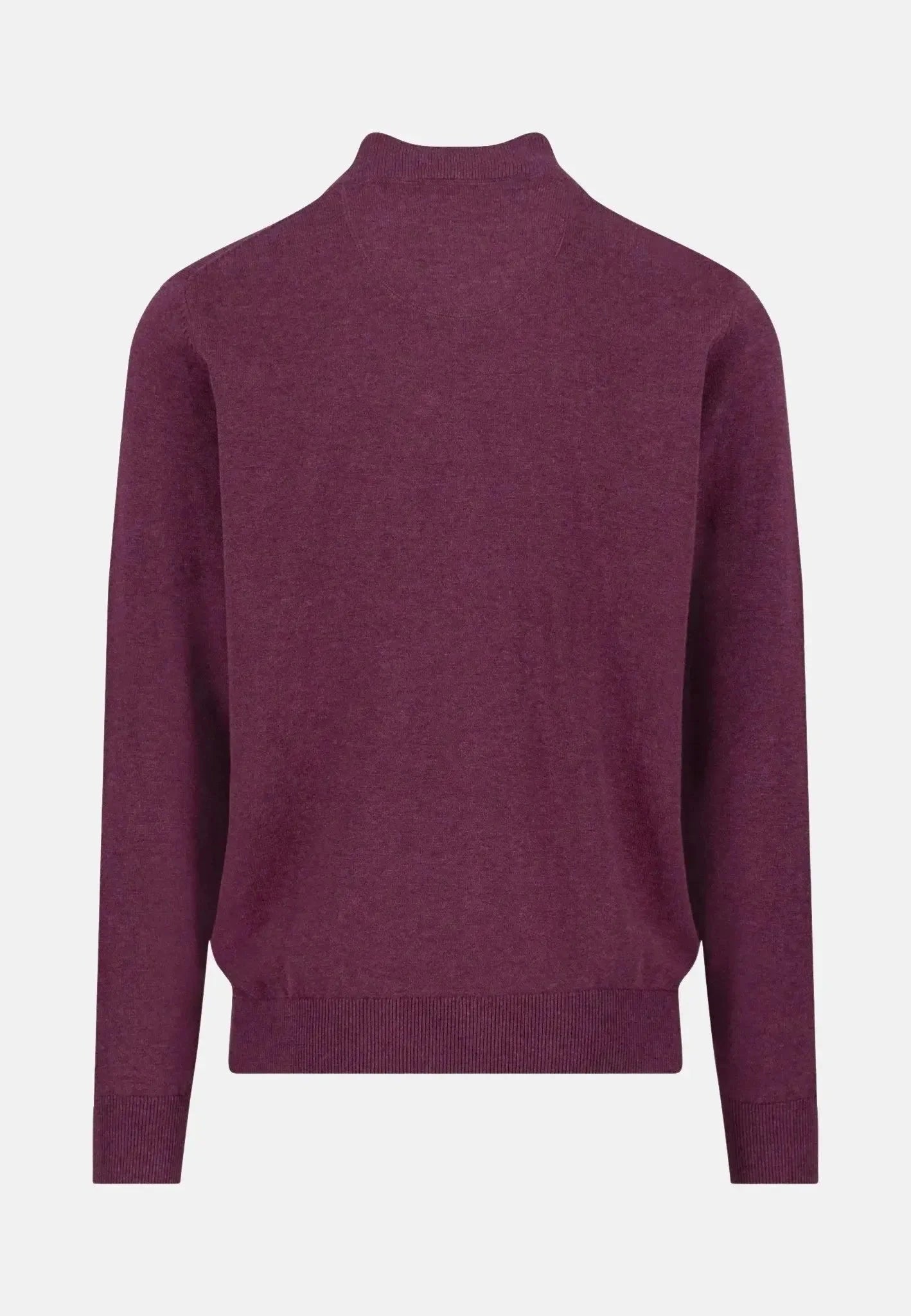 Fynch-Hatton Superfine Stand-Up Cardigan Deep Merlot | Studio DOS