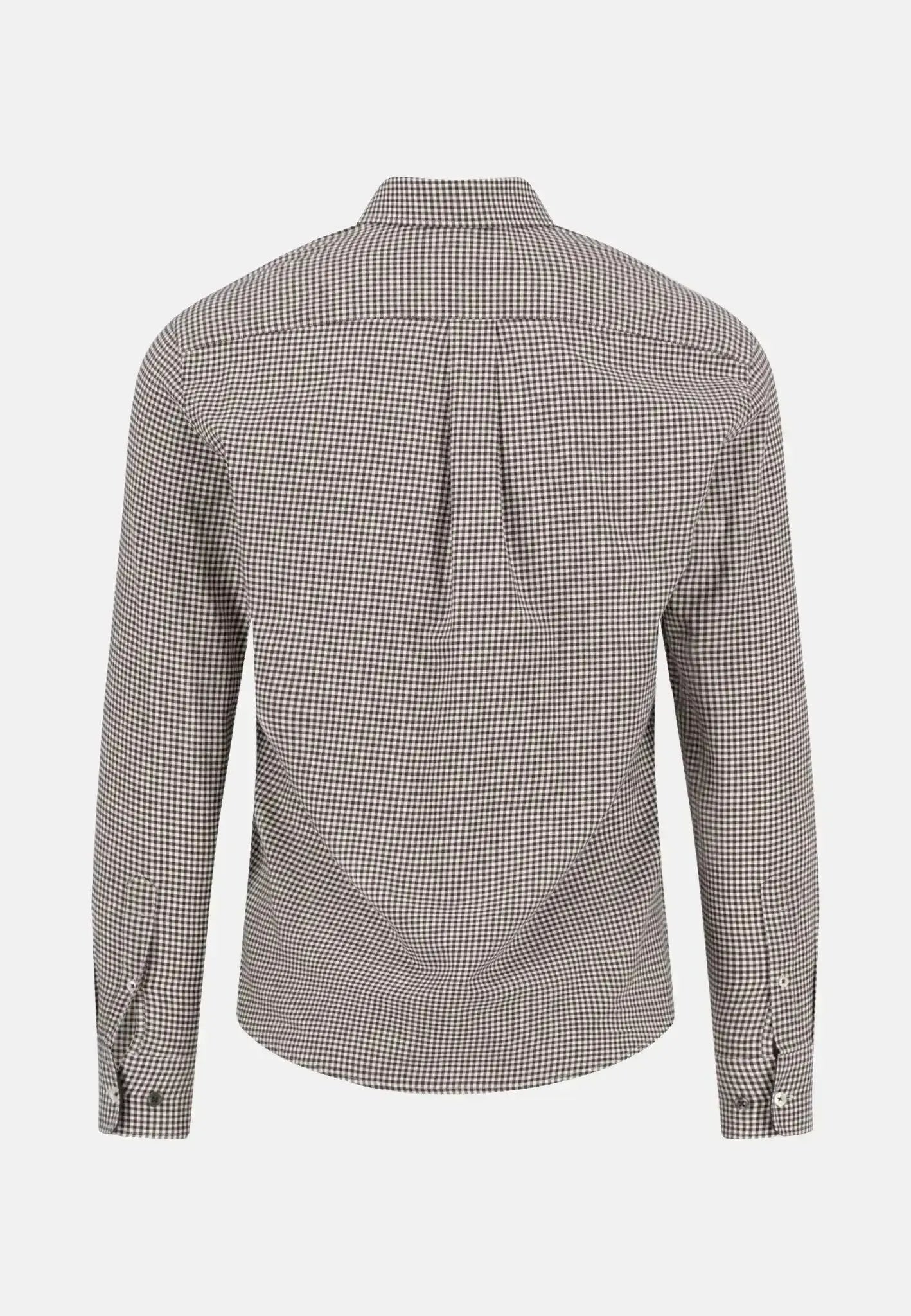 Fynch - Hatton Vichy Check Flannel Shirt Dark Chocolate | Studio DOS