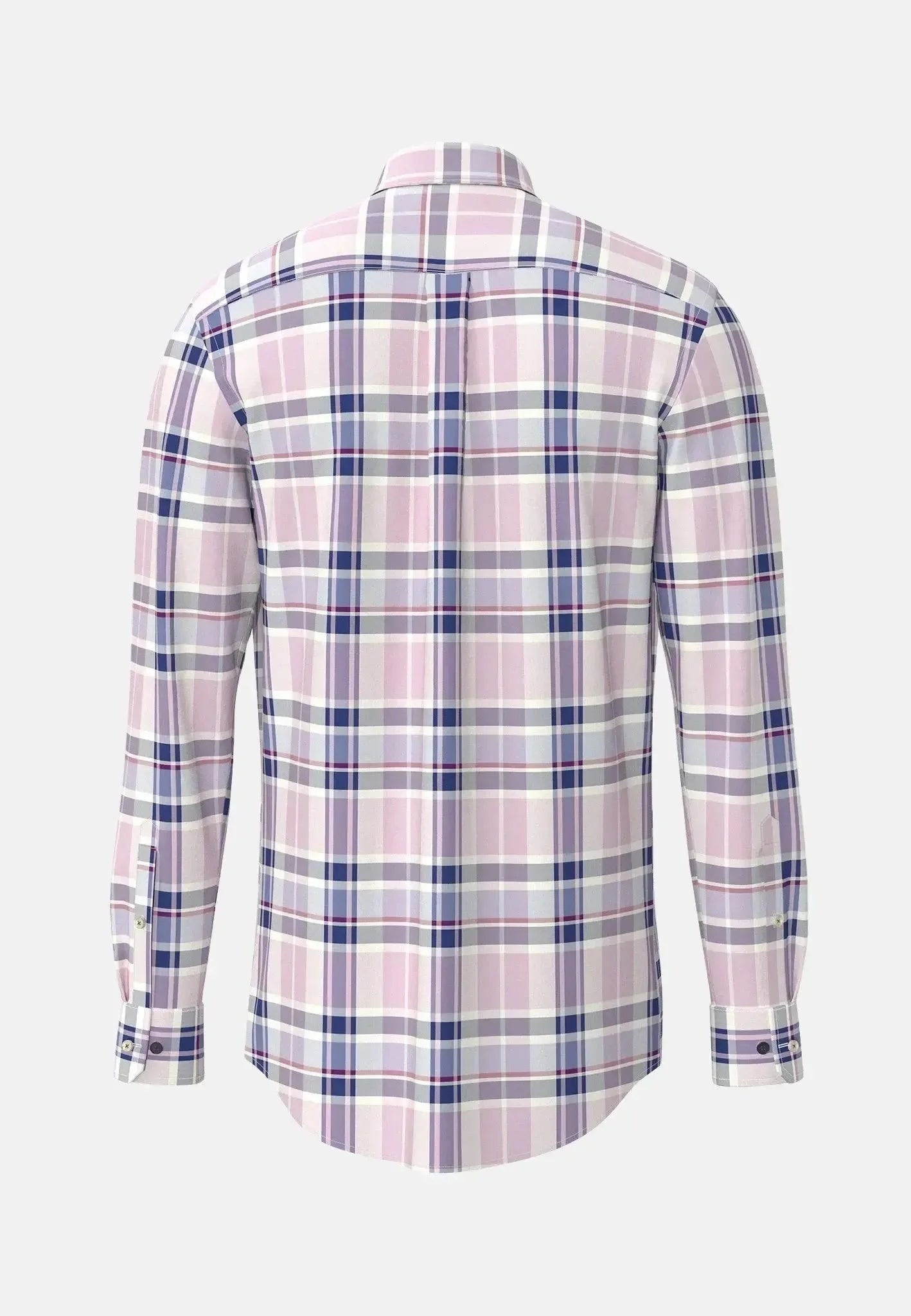 Fynch-Hatton Washed Oxford Check Shirt Magnolia