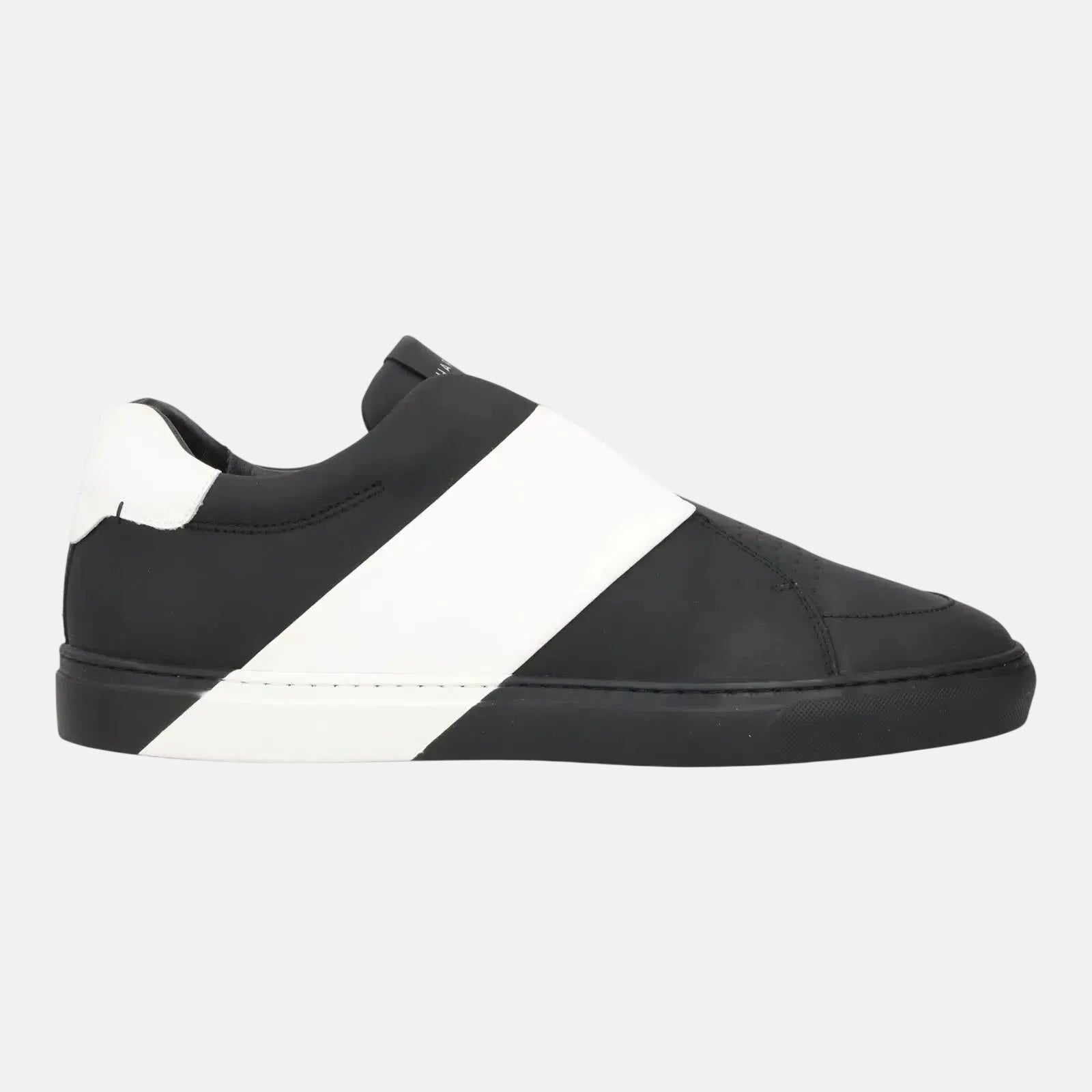 Harrys Of London Bolt 2 Tech Leather Trainer Black White | Studio DOS