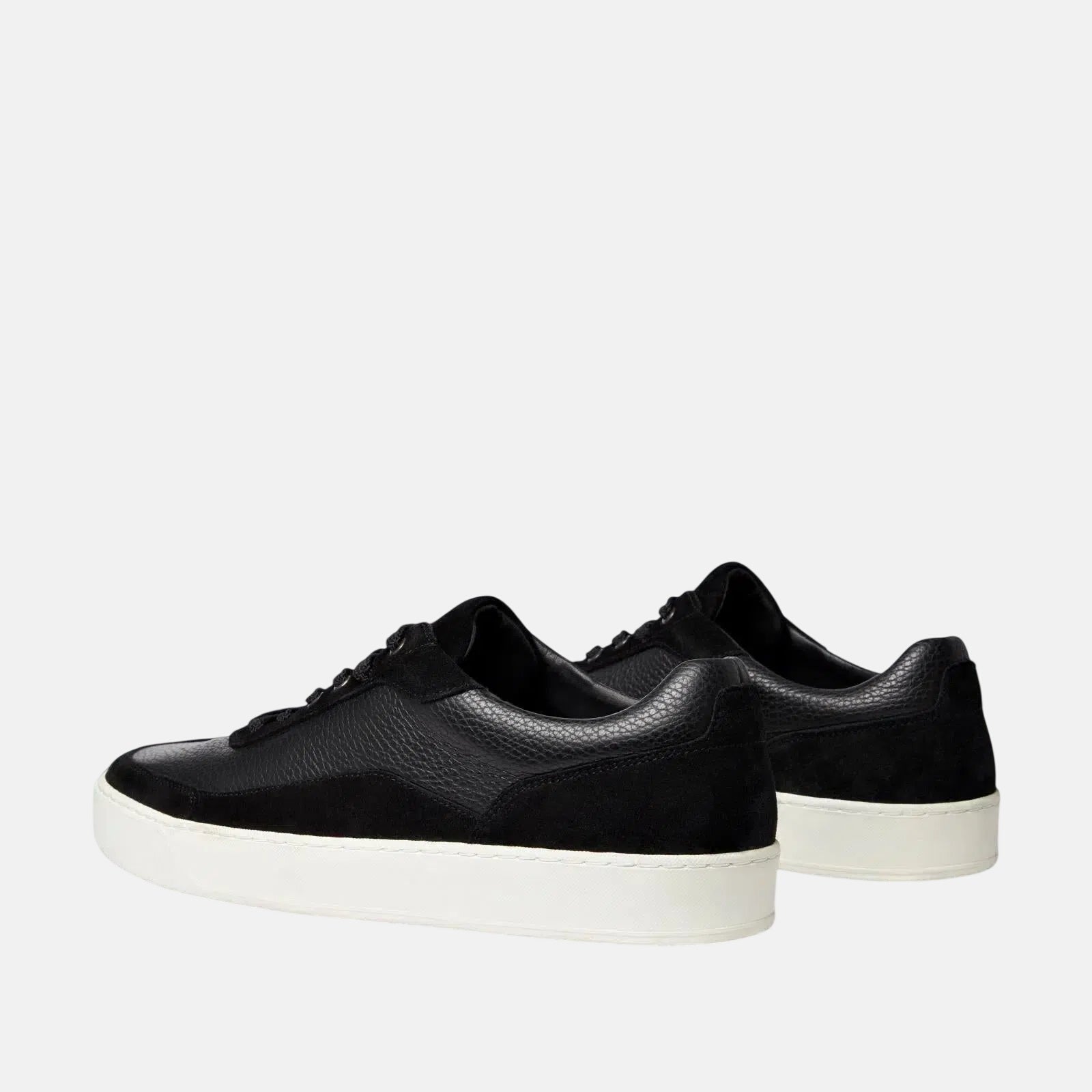 Harrys Of London Finch Suede Soft Milled Calf Trainer Black | Studio DOS