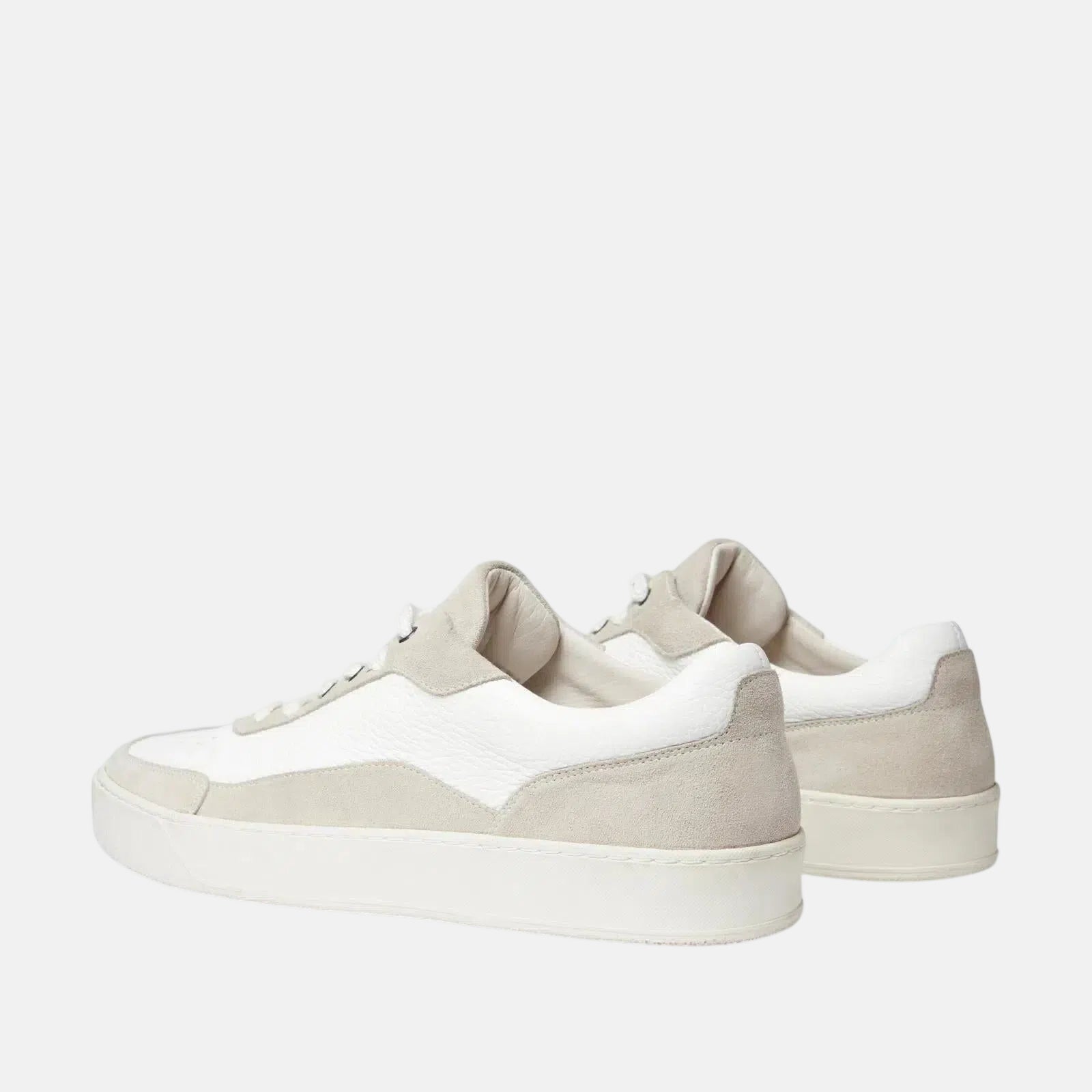 Harrys Of London Finch Suede Soft Milled Calf Trainer White | Studio DOS