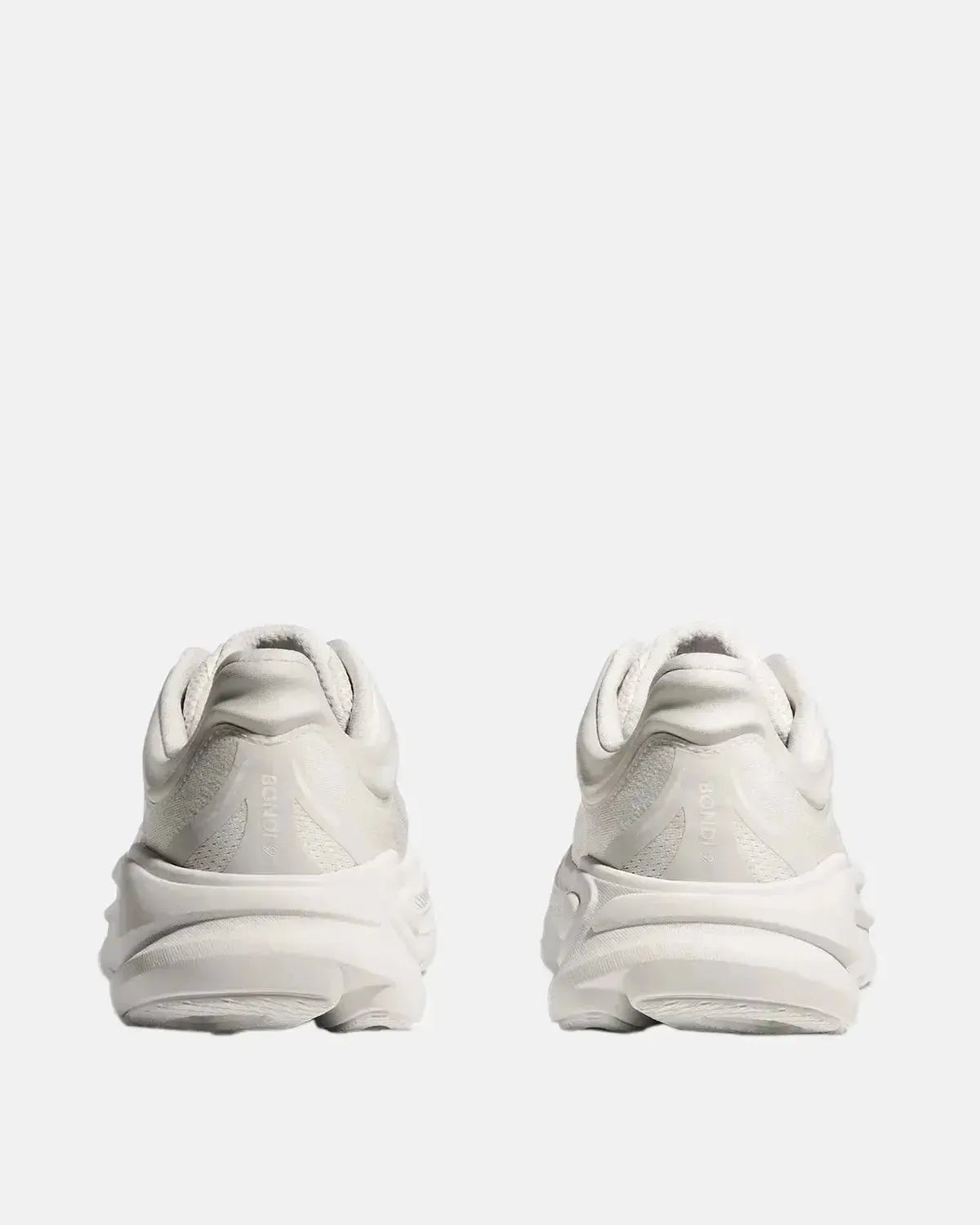 HOKA MENS BONDI 9 TRAINERS WHITE WHITE | Studio DOS