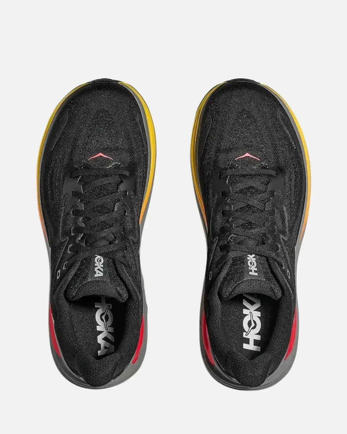 HOKA MENS CLIFTON 10 TRAINERS BLACK GALACTIC GREY | Studio DOS