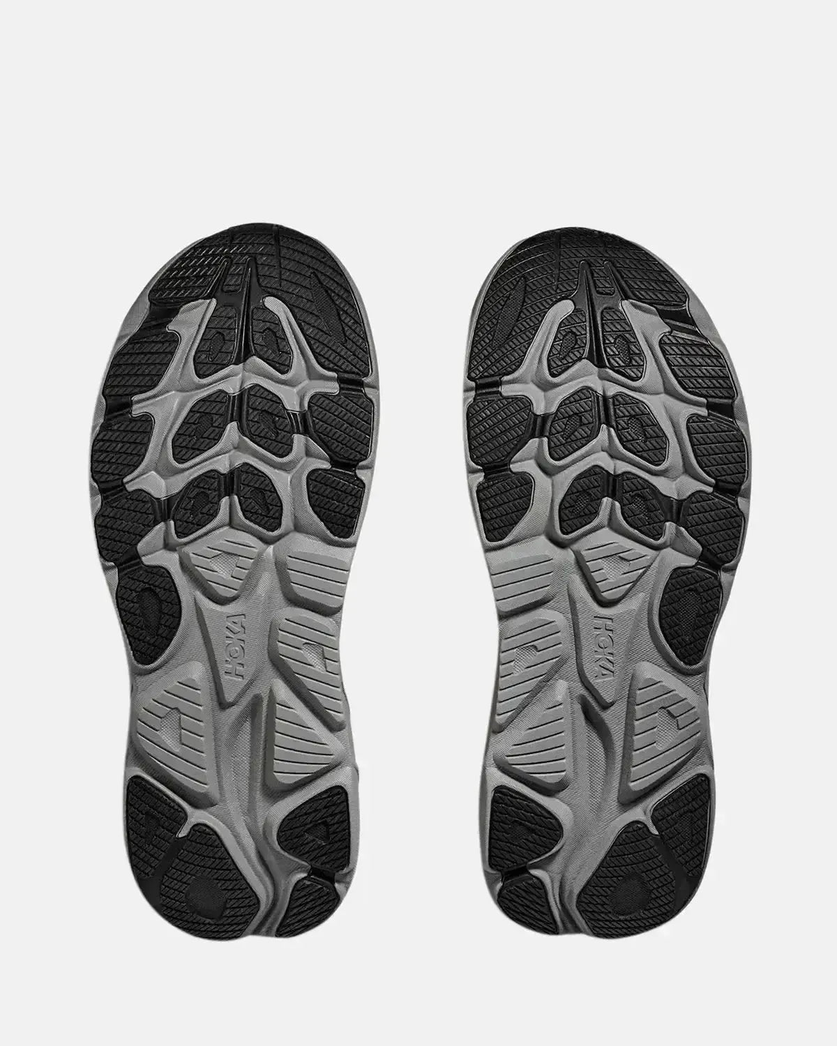 HOKA MENS CLIFTON 10 TRAINERS BLACK GALACTIC GREY | Studio DOS