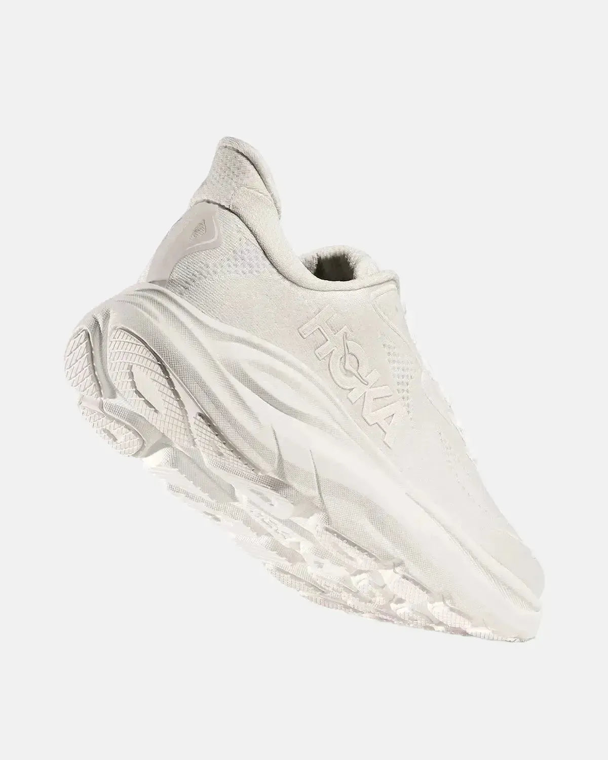 HOKA MENS CLIFTON 10 TRAINERS WHITE WHITE | Studio DOS