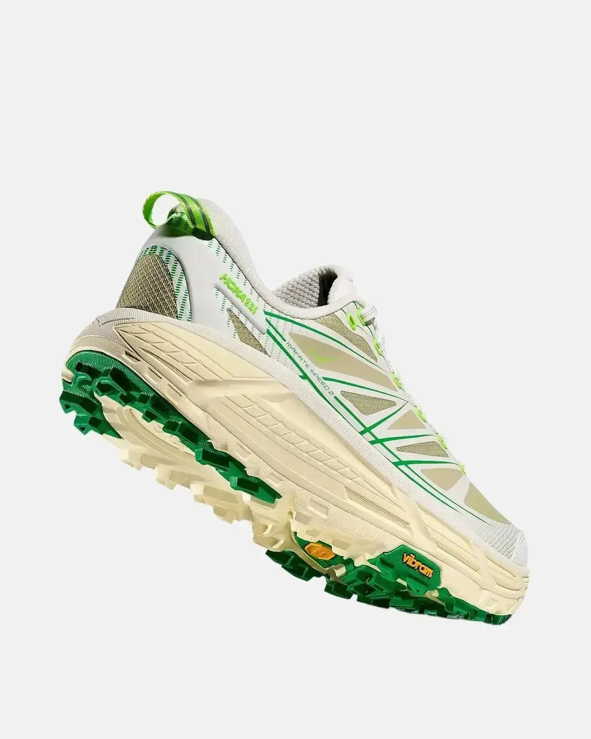 HOKA MENS MUFATE SPEED 2 TRAINERS WHITE FRESH CUT GRASS | Studio DOS