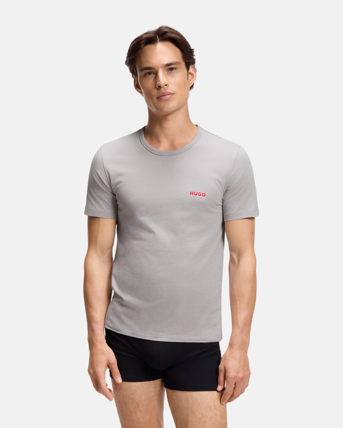 HUGO 3-PACK COTTON T-SHIRTS BLACK GREY GREEN | Studio DOS