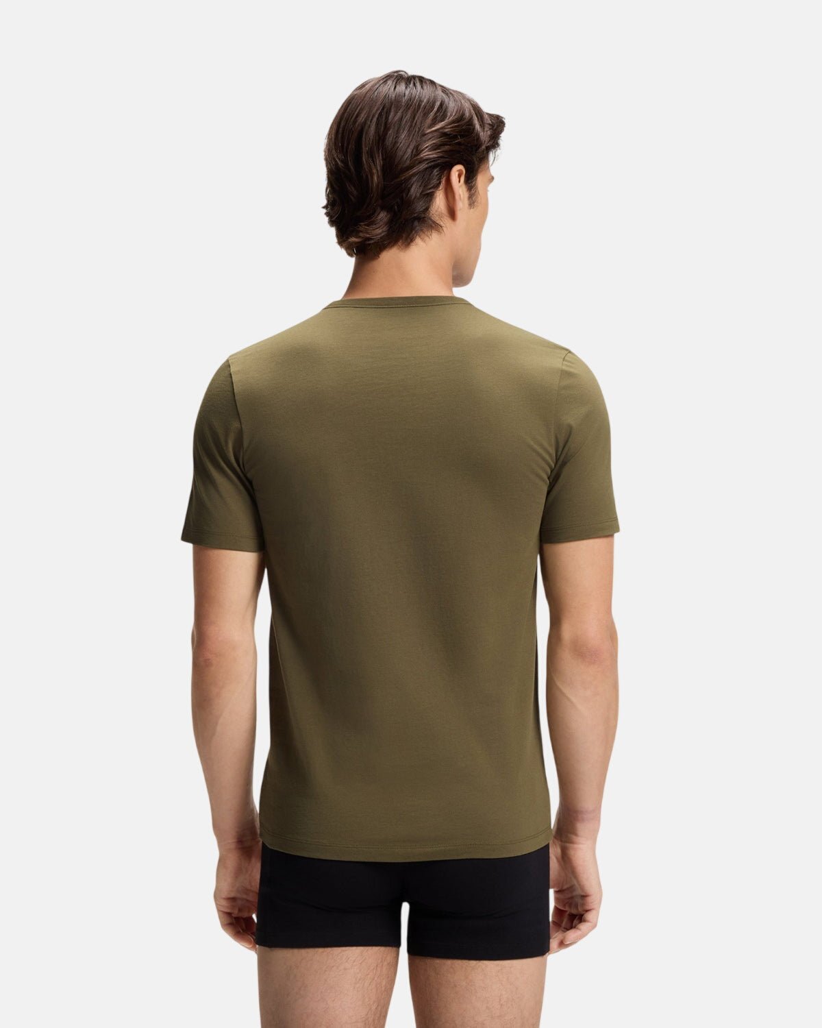 HUGO 3-PACK COTTON T-SHIRTS BLACK GREY GREEN | Studio DOS