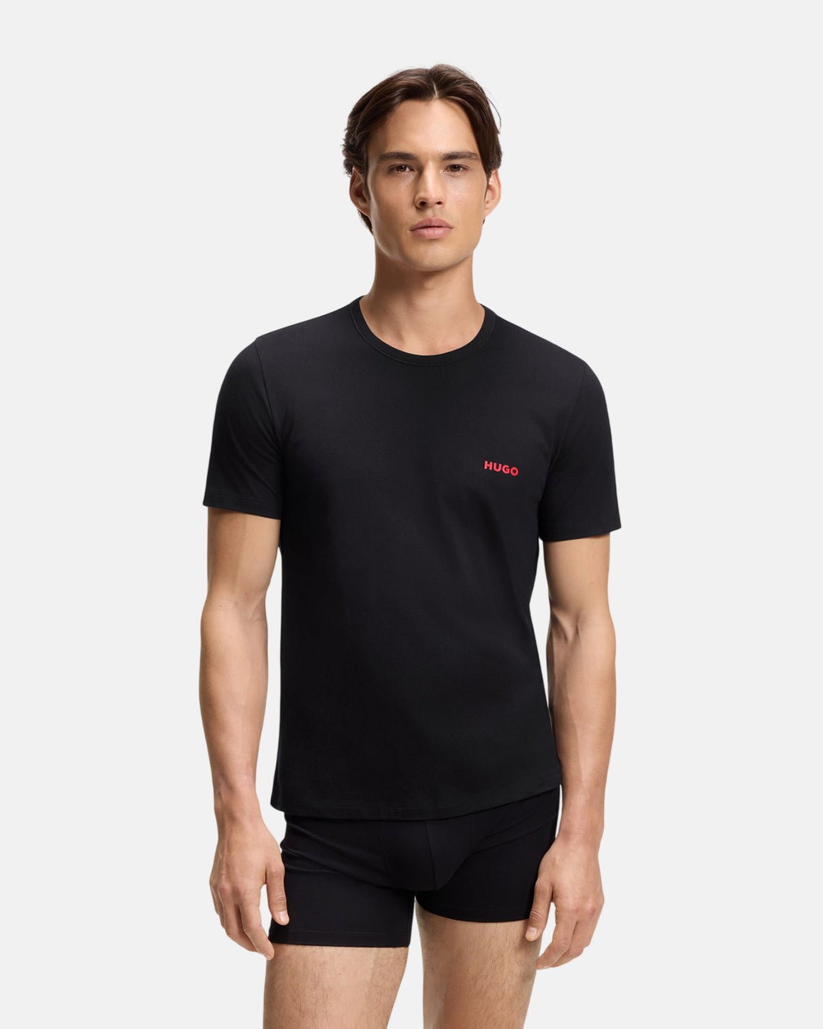 HUGO 3-PACK COTTON T-SHIRTS BLACK GREY GREEN | Studio DOS