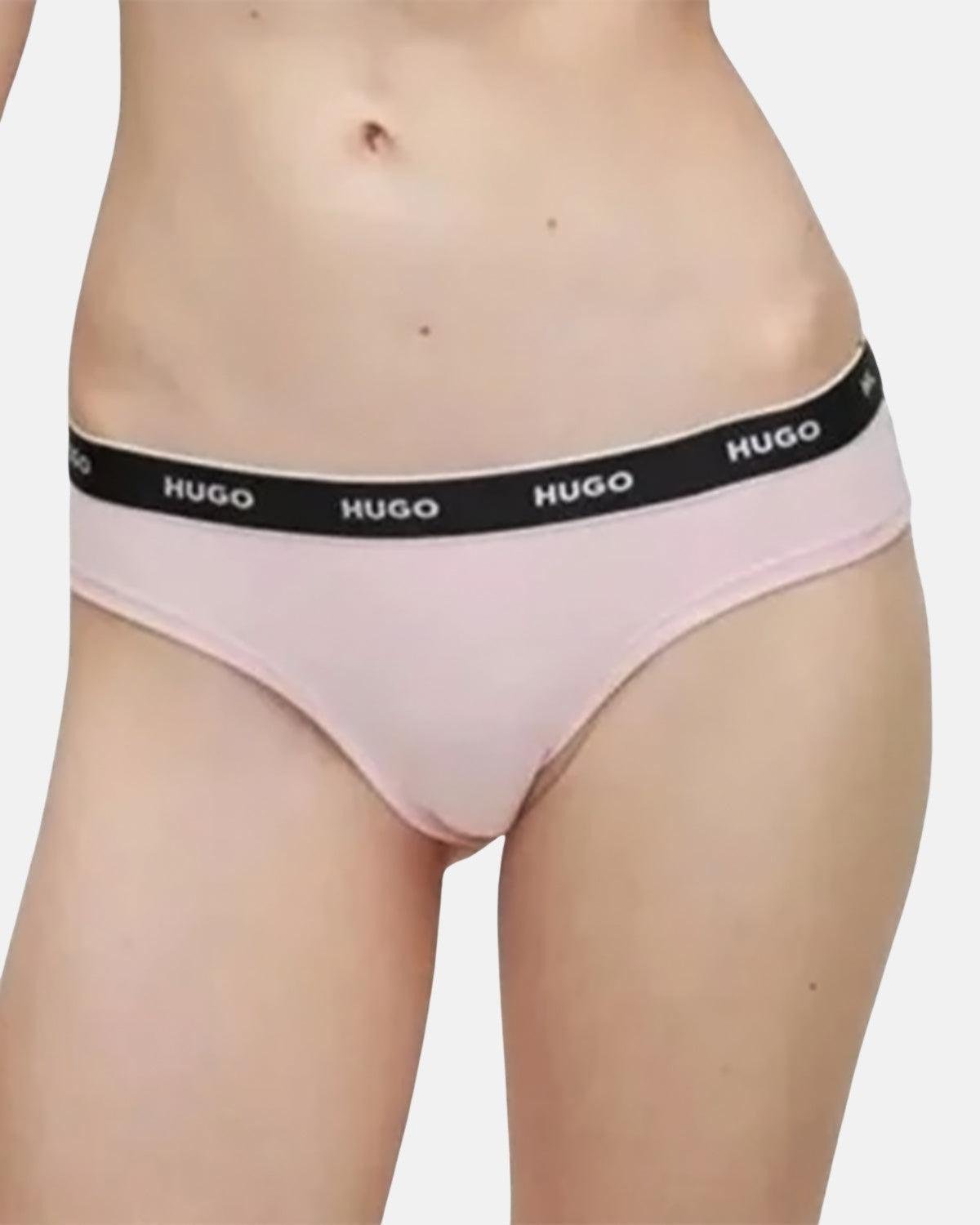 HUGO WOMENS 3 PACK BRIEFS RED PINK ROSE | Studio DOS