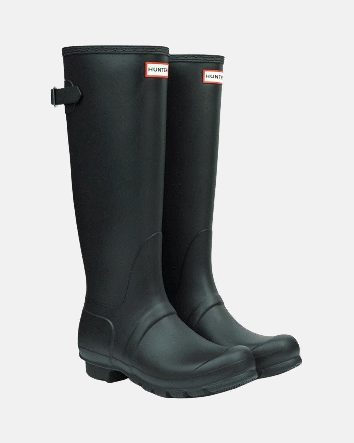 HUNTER WOMENS ORIGINAL TALL BACK ADJUSTABLE BOOTS BLACK | Studio DOS