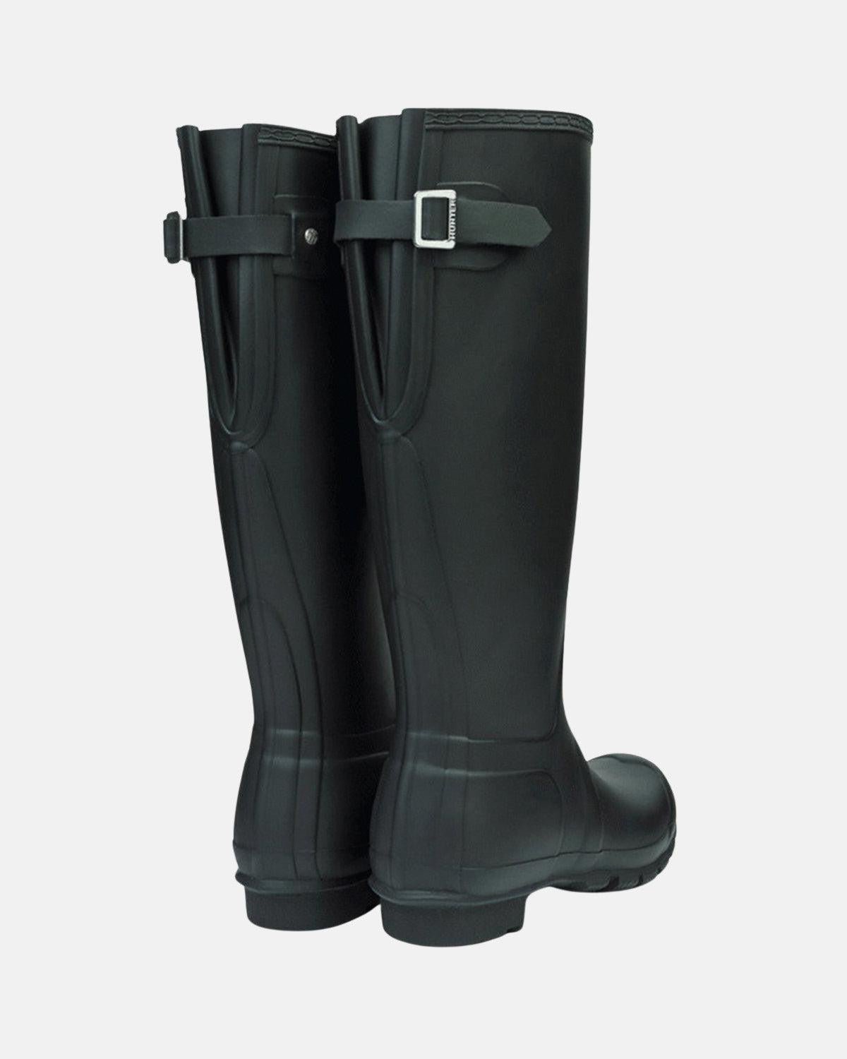 HUNTER WOMENS ORIGINAL TALL BACK ADJUSTABLE BOOTS BLACK | Studio DOS