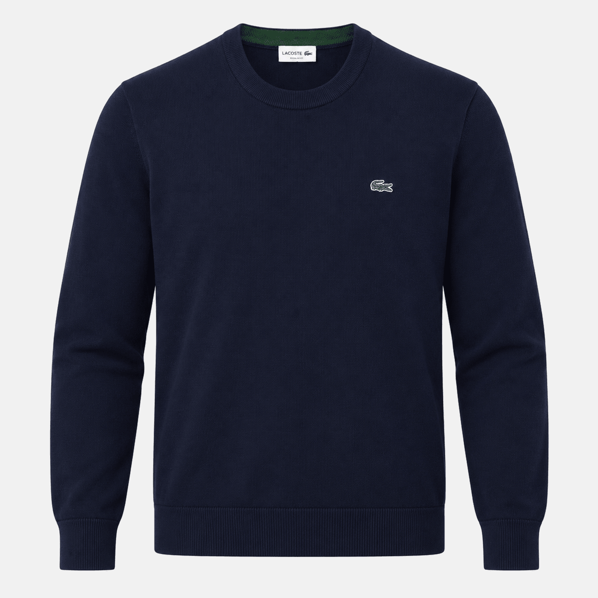 Lacoste Monochrome Crew Neck Sweater Midnight Blue | Studio DOS