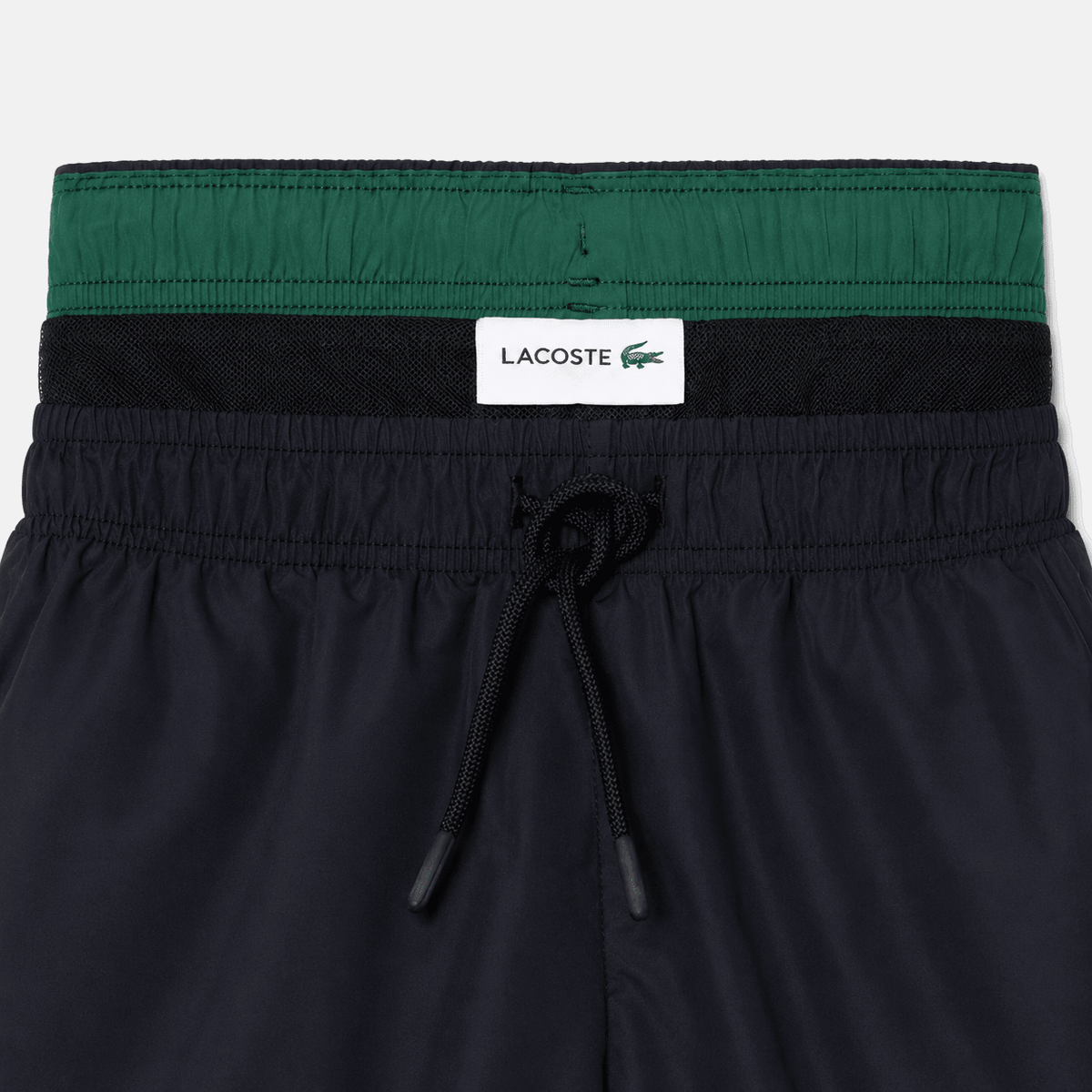 Lacoste Quick-Dry Swim Shorts Black/Green | Studio DOS