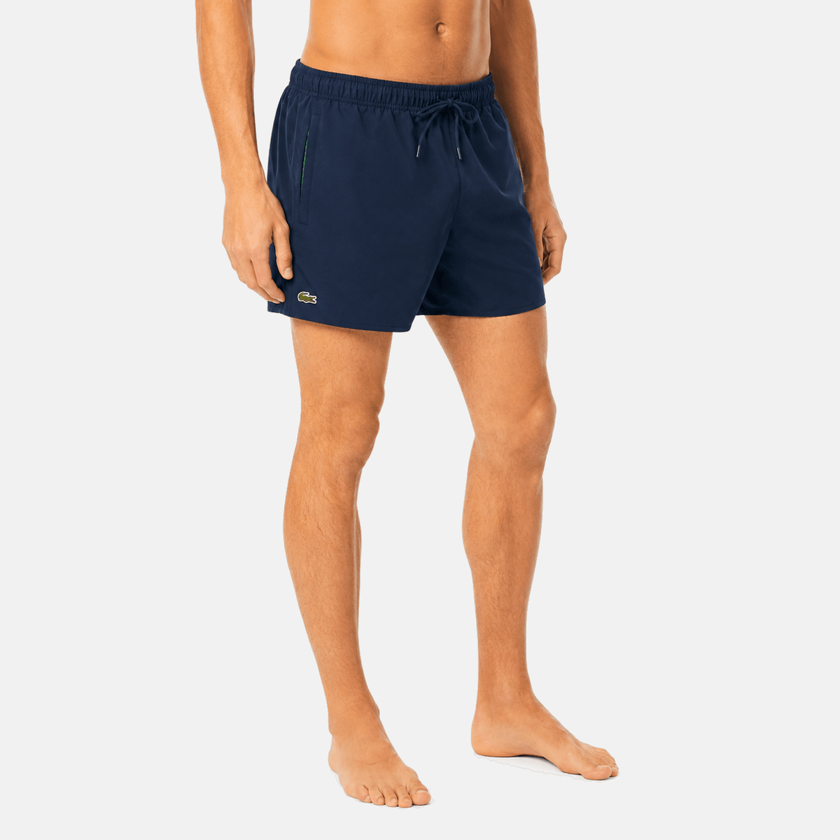 Lacoste Quick-Dry Swim Shorts Navy Blue/Green | Studio DOS