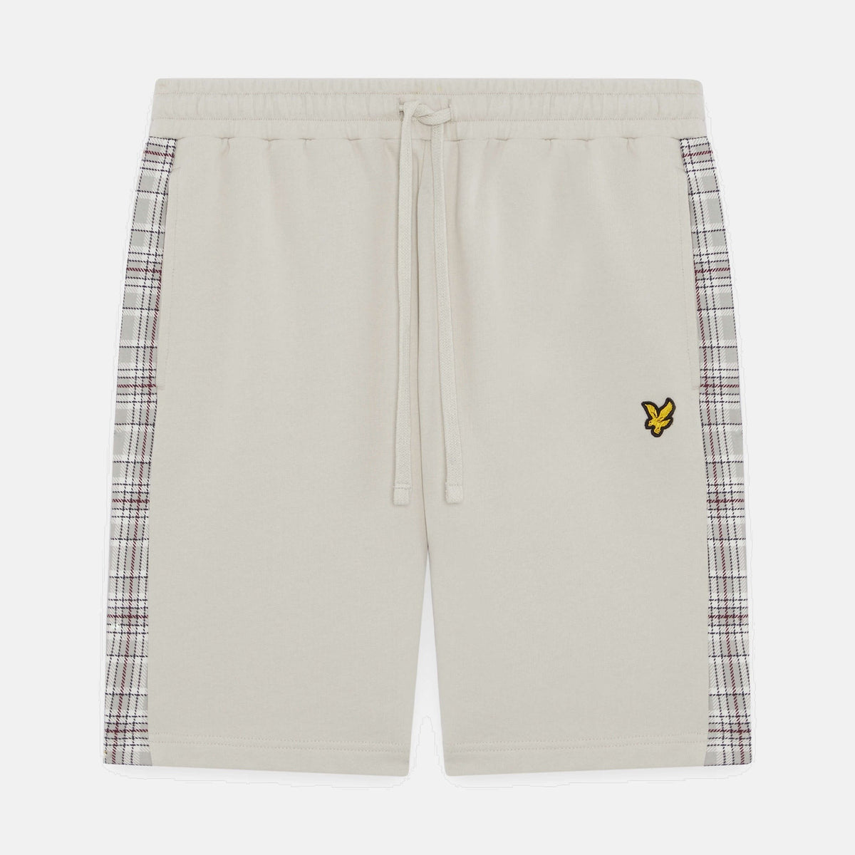 Lyle & Scott Check Panelled Sweat Shorts Cove | Studio DOS