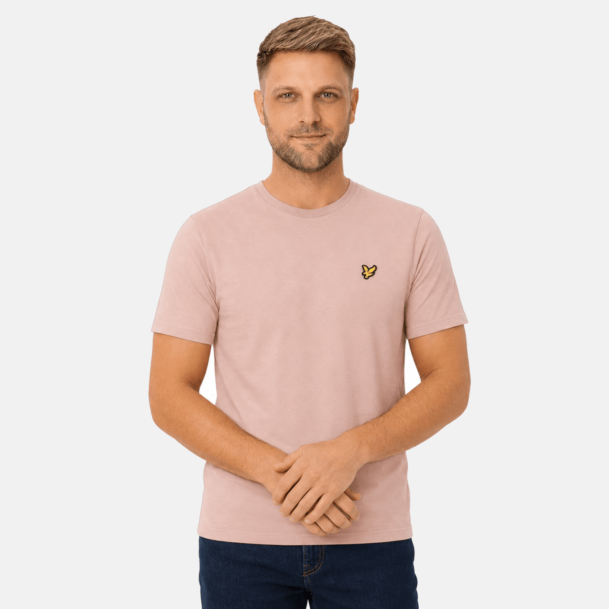 Lyle & Scott Plain T-Shirt Pink Grapefruit | Studio DOS