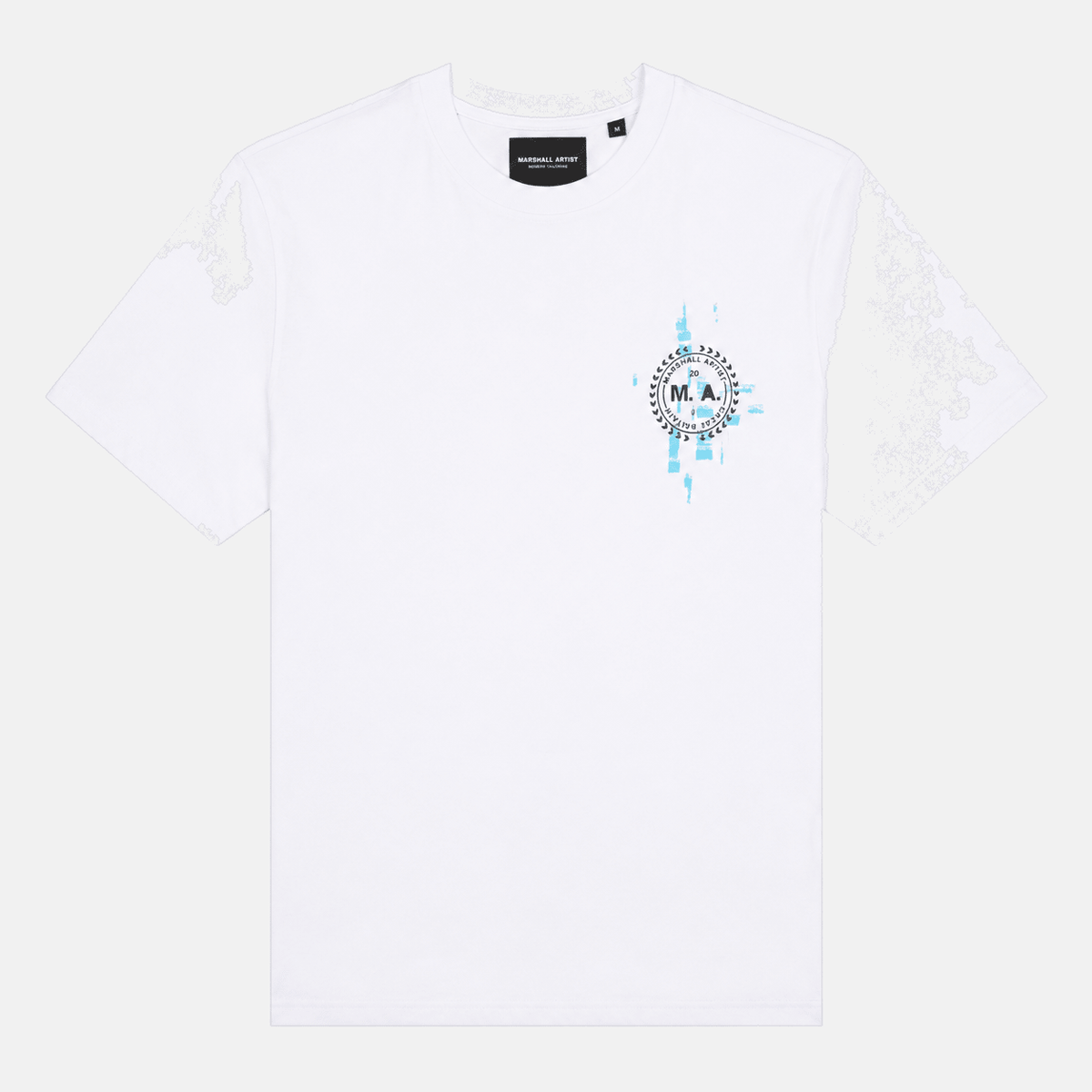 Marshall Artist Glitch Theory T-Shirt White | Studio DOS