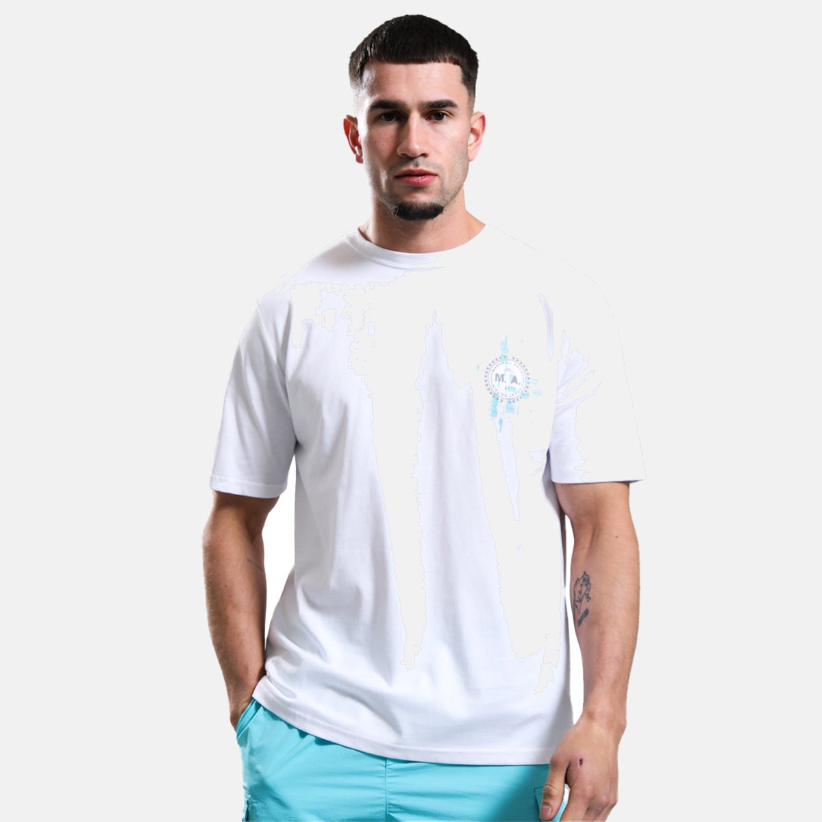 Marshall Artist Glitch Theory T-Shirt White | Studio DOS