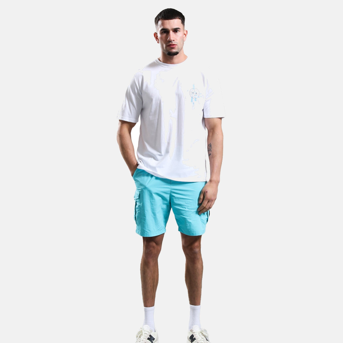 Marshall Artist Newport Cargo Short Cyan | Studio DOS