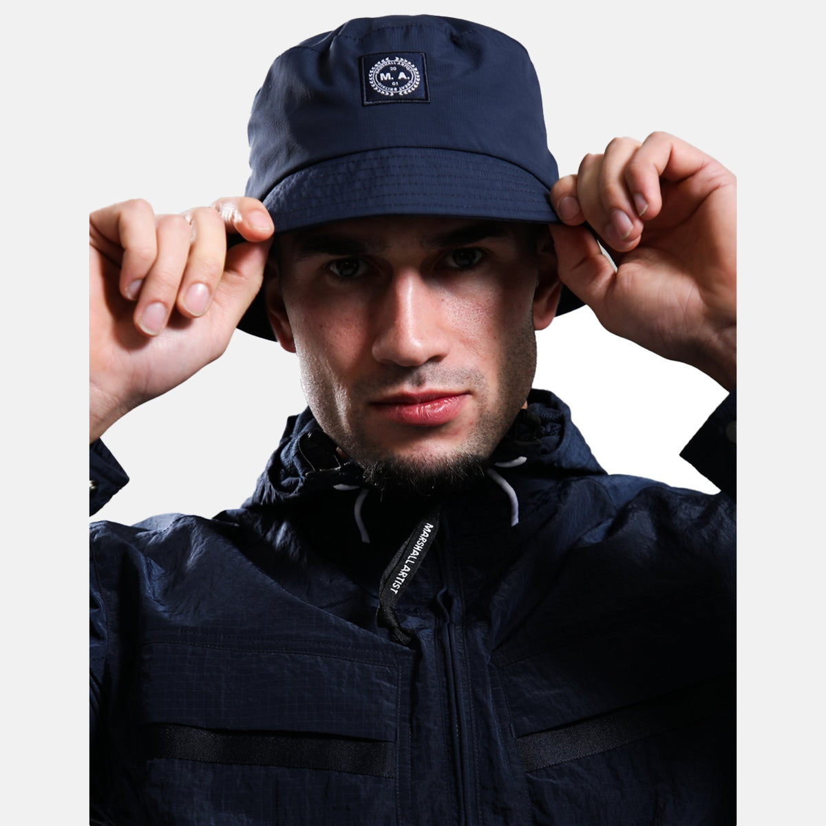 Marshall Artist Ripstop Bucket Hat Navy | Studio DOS