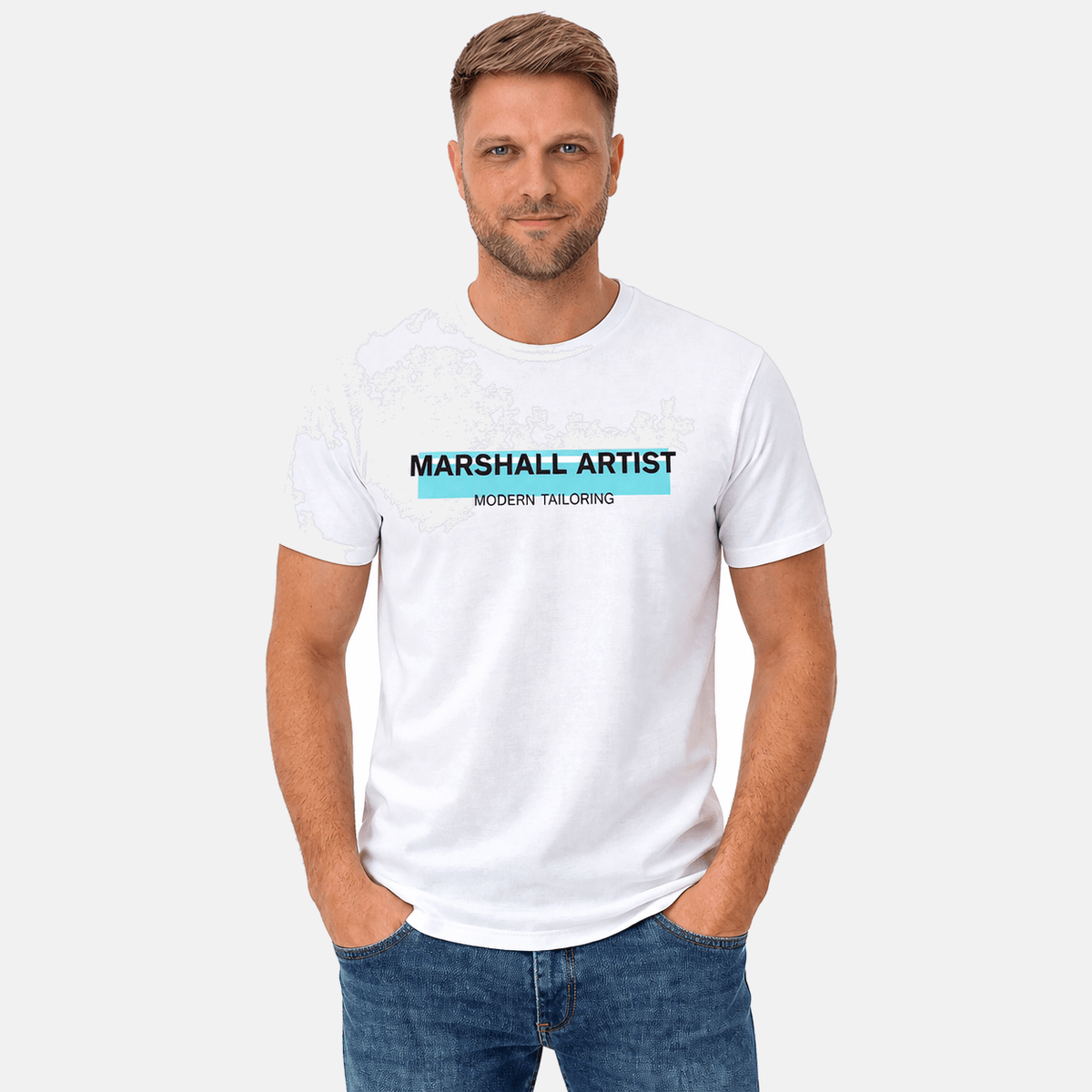 Marshall Artist Seafield Logo T-Shirt White | Studio DOS