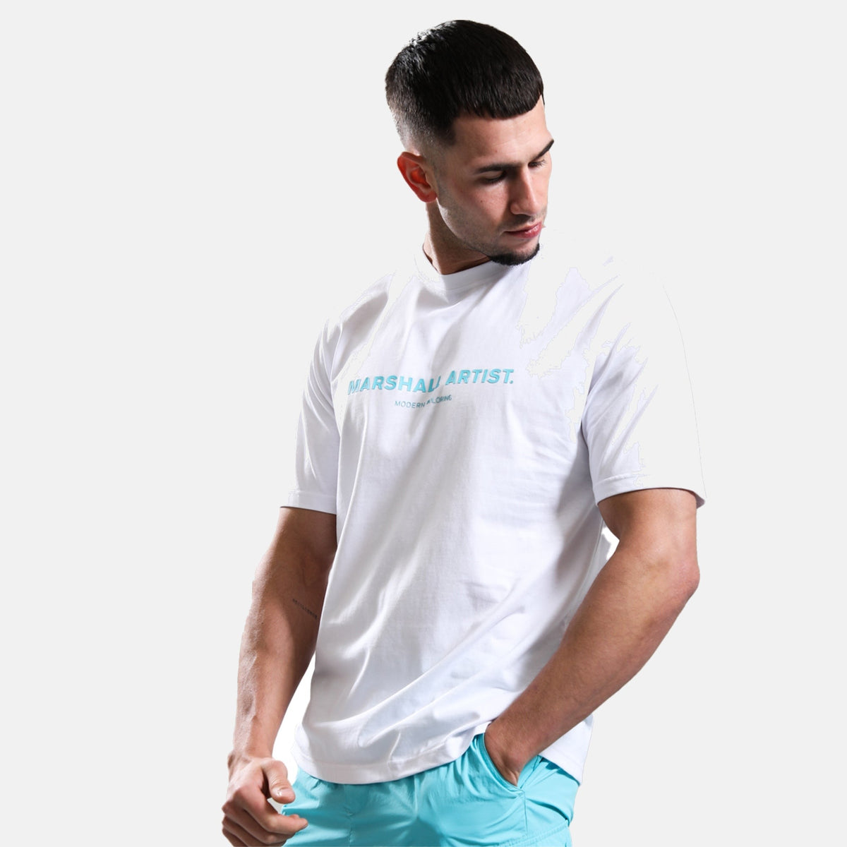 Marshall Artist Thermo T-Shirt White/Mint | Studio DOS