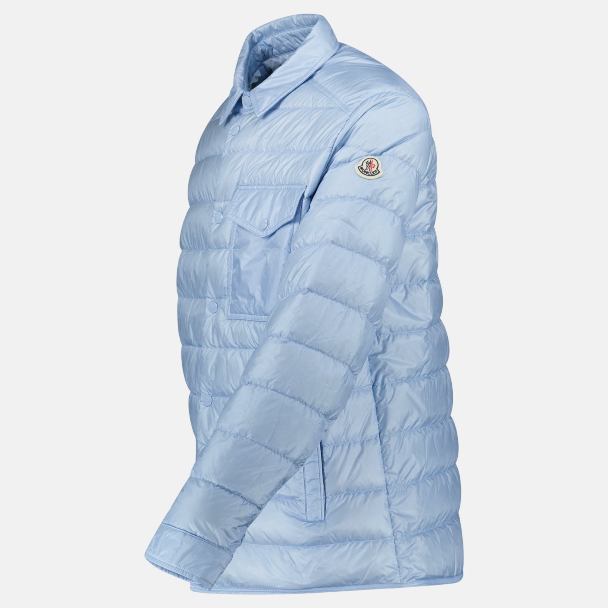 Moncler Tenibres Down Shirt Jacket Sky Blue | Studio DOS