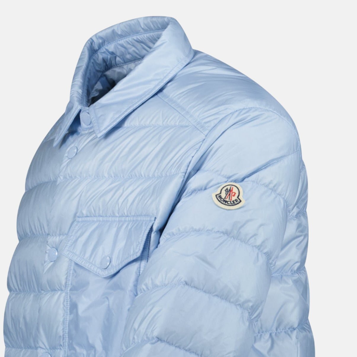 Moncler Tenibres Down Shirt Jacket Sky Blue | Studio DOS