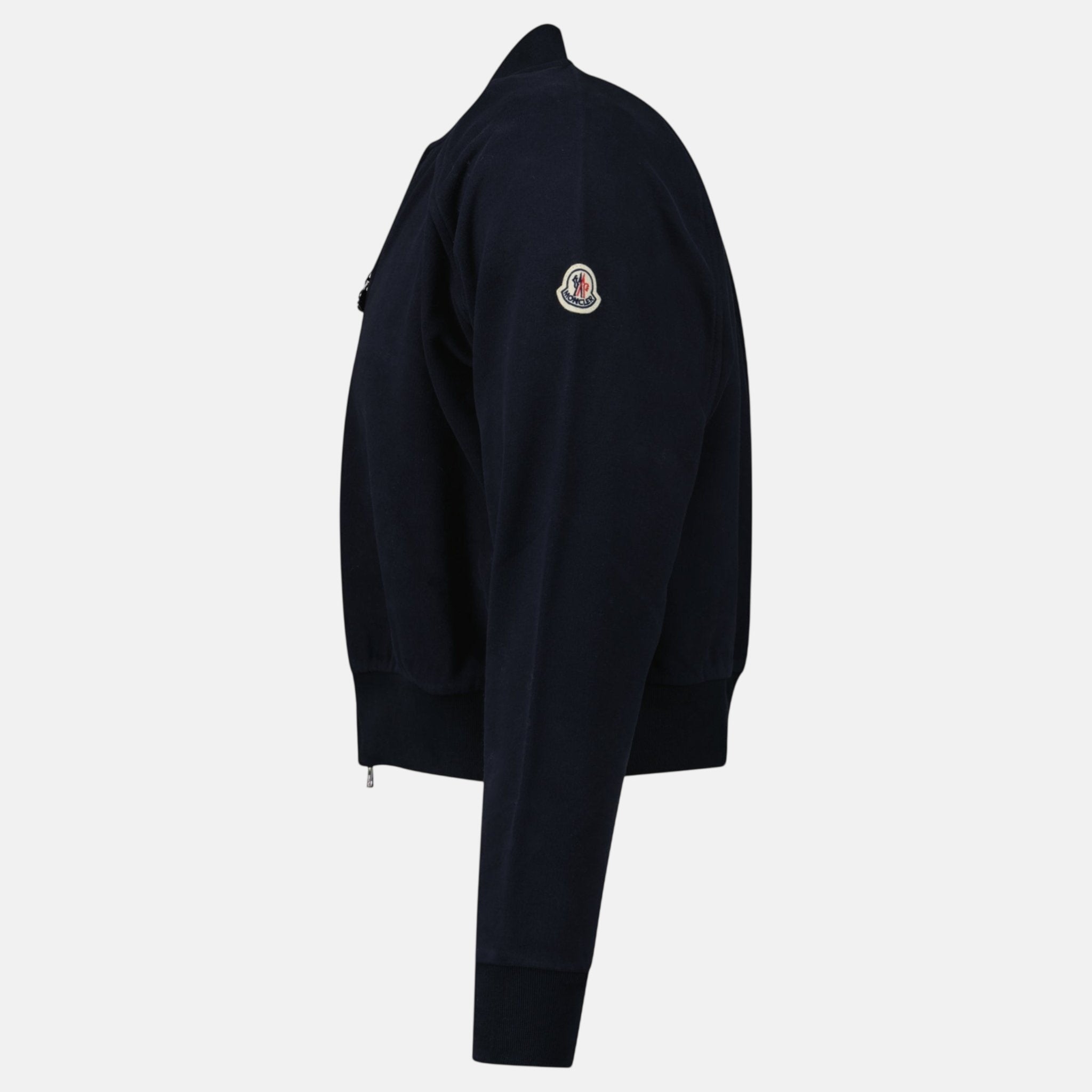 Moncler Womens Classic Bomber Jacket Navy | Studio DOS