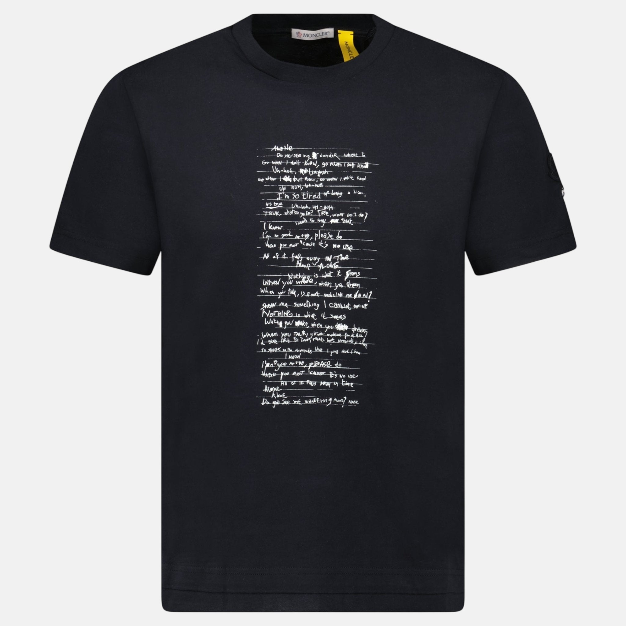 Moncler Womens x Willow Smith Lyric T-Shirt Black | Studio DOS