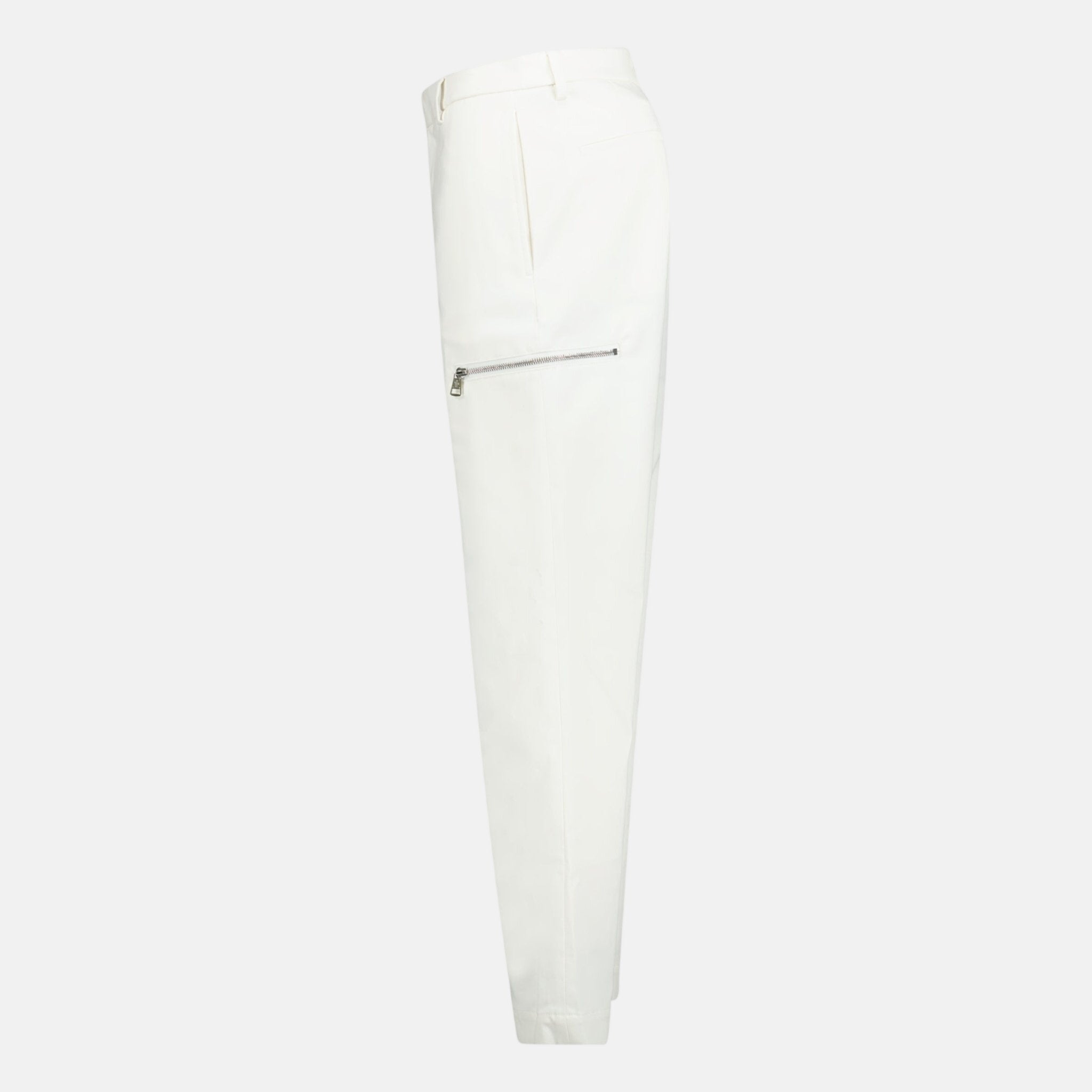 Moncler Zip Trousers White | Studio DOS