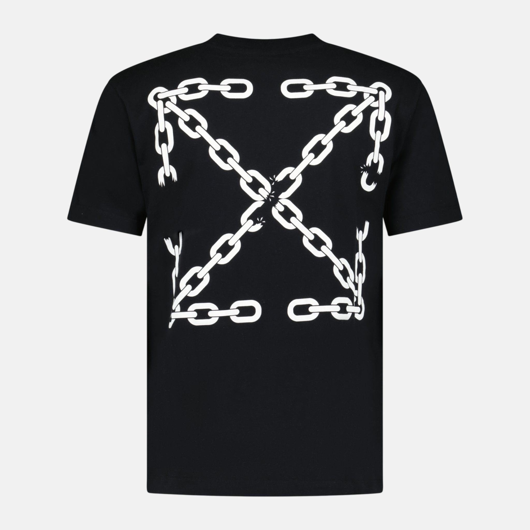 Off - White Chain Logo T-Shirt Black | Studio DOS