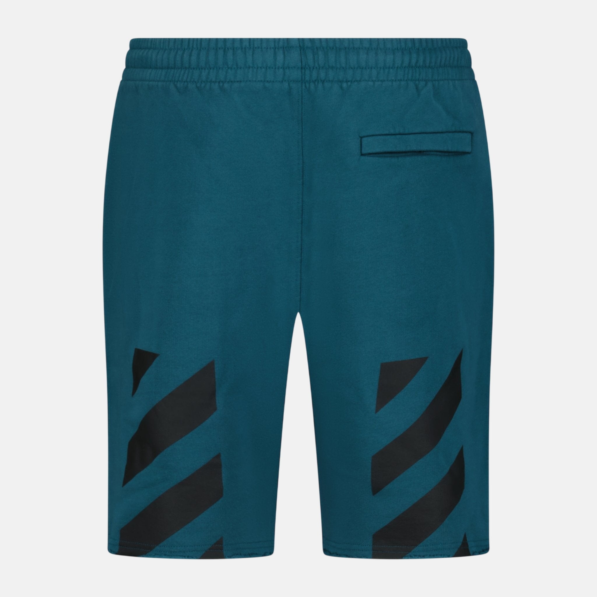 Off - White Diag Helvetica Bermuda Shorts Duck Green | Studio DOS