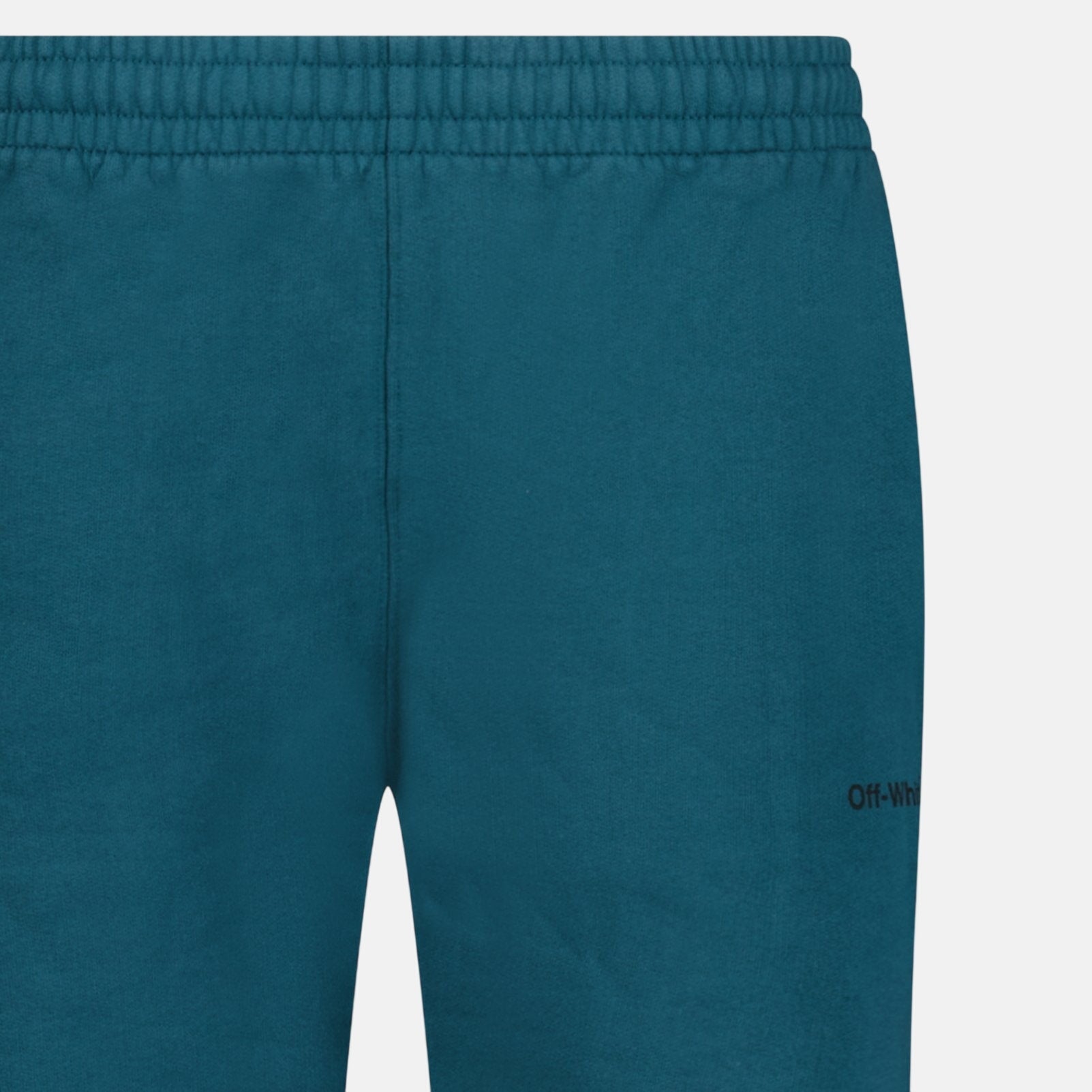 Off - White Diag Helvetica Bermuda Shorts Duck Green | Studio DOS